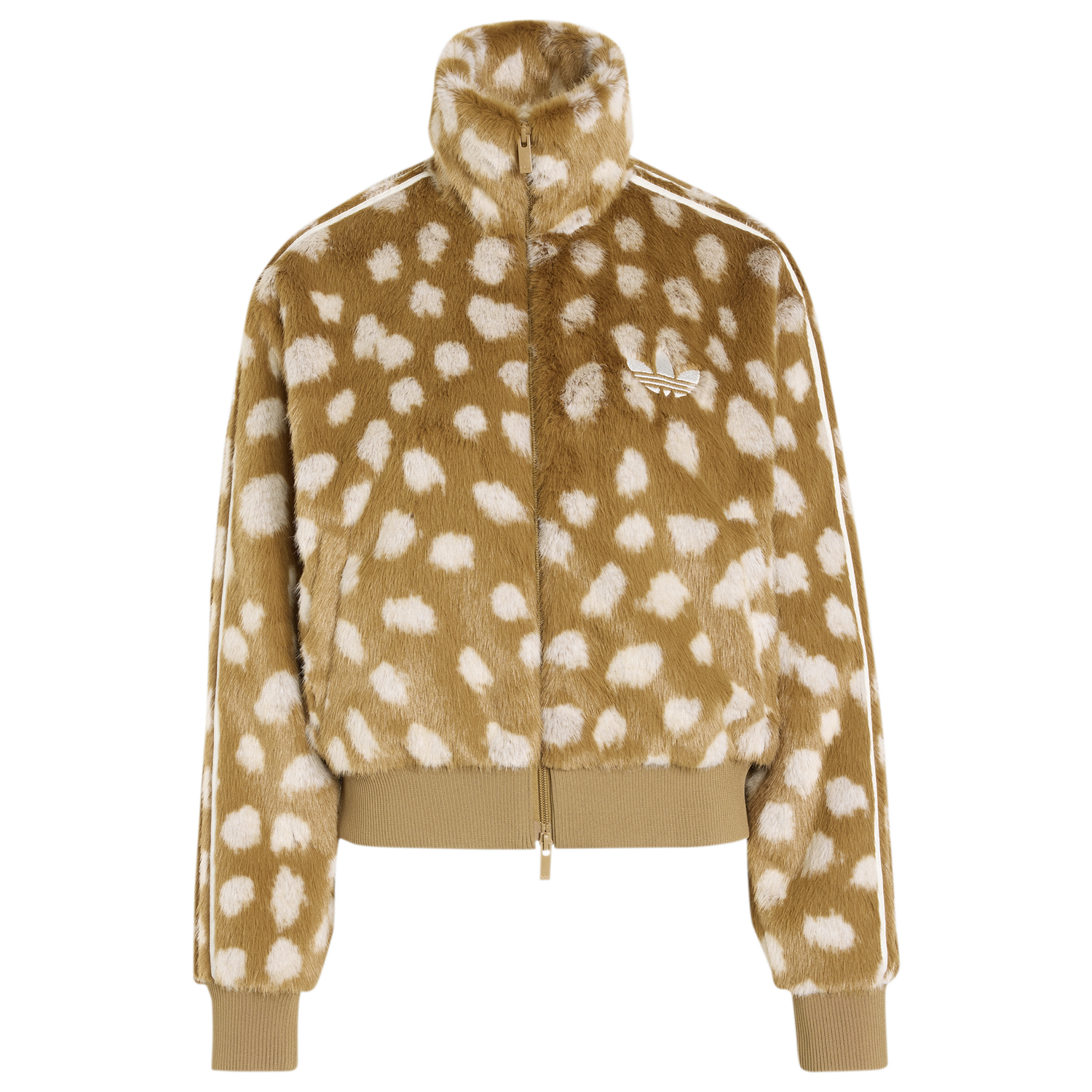 adidas Originals Firebird Animal Print Jacket - Women's - Brown Desert