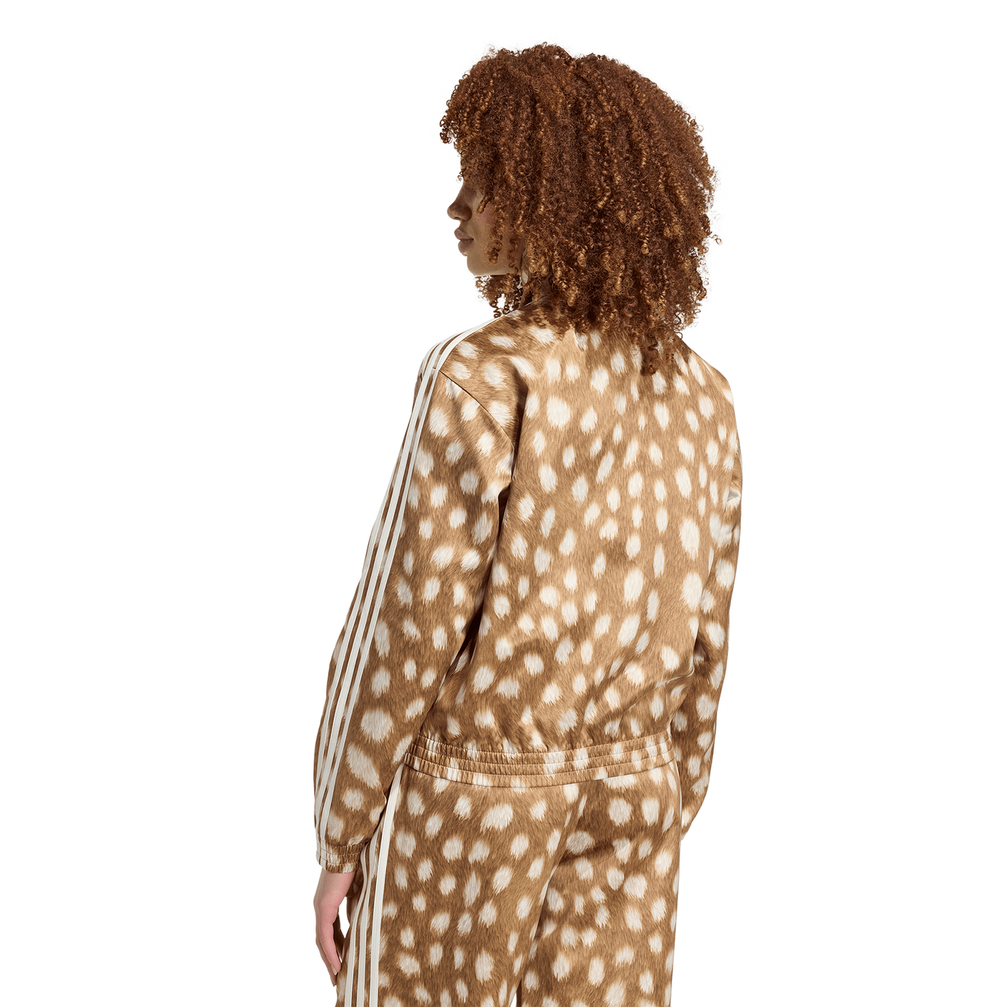 adidas Originals Firebird Animal Print Track Top - Women's - Brown Desert