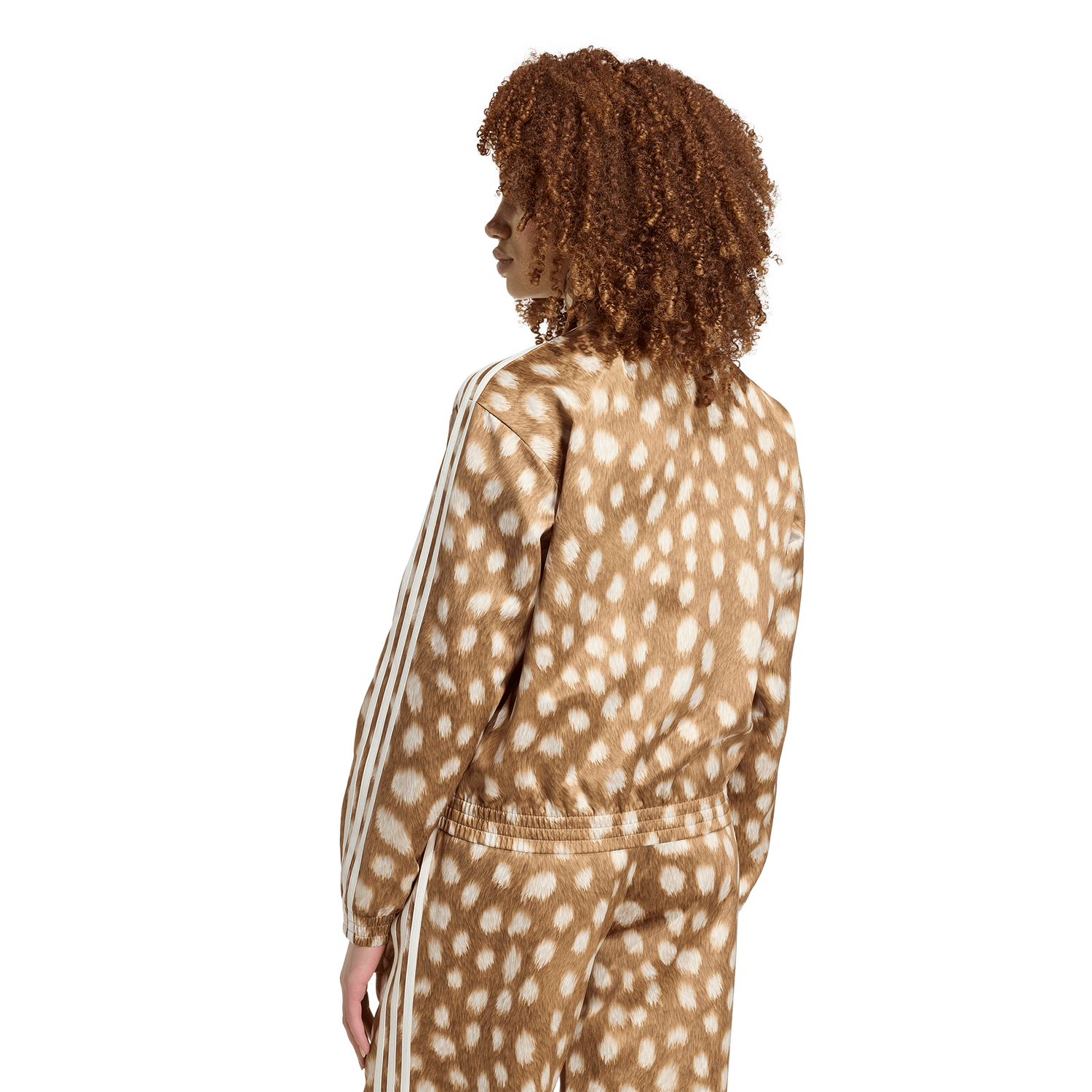 adidas Originals Firebird Animal Print Track Top - Women's - Brown Desert