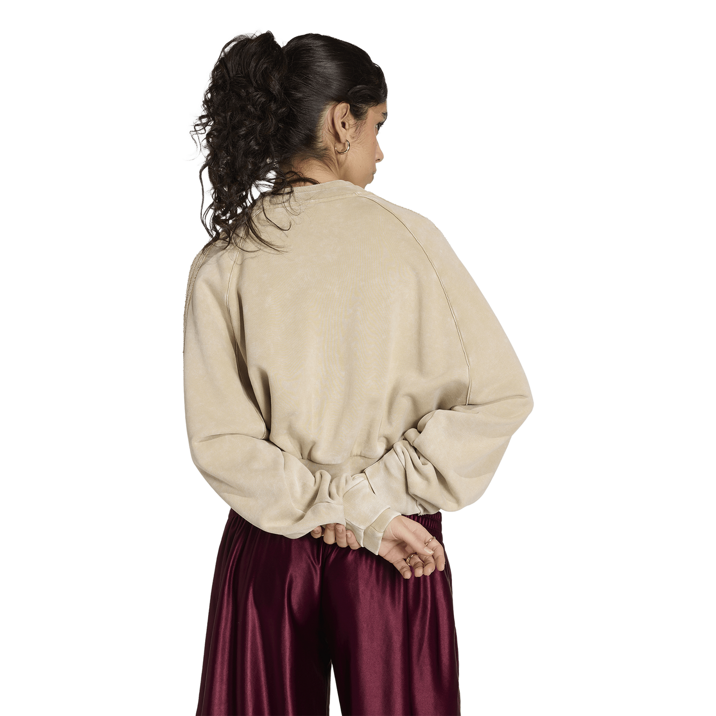 adidas Originals SST Double Layered Cropped Track Top - Women's - Khaki