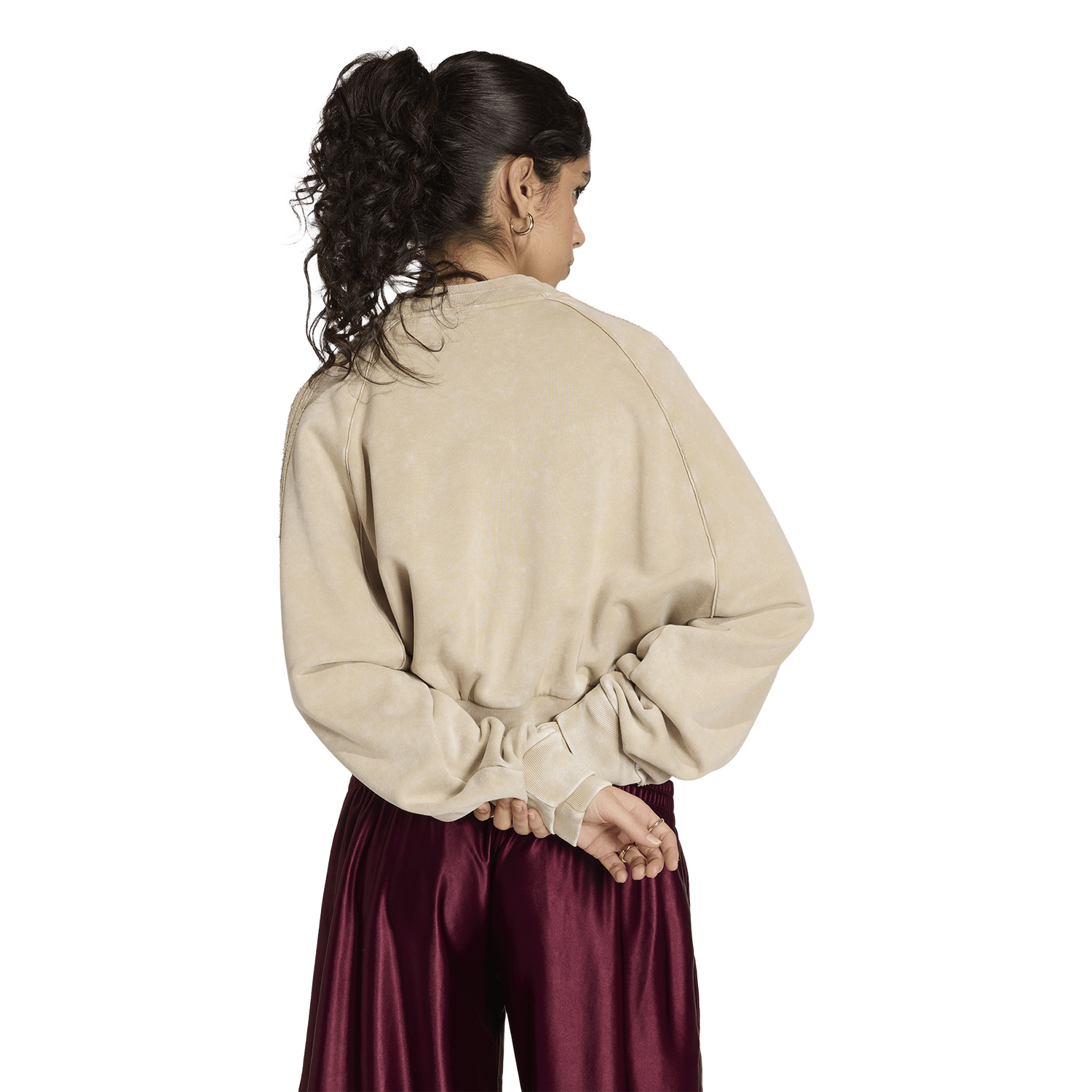 adidas Originals SST Double Layered Cropped Track Top - Women's - Khaki