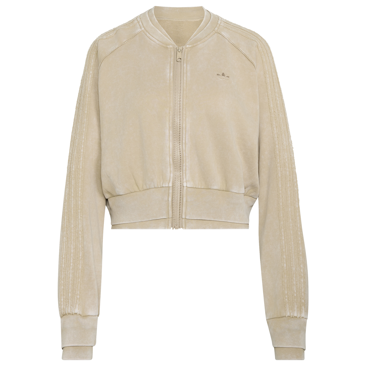 adidas Originals SST Double Layered Cropped Track Top - Women's - Khaki
