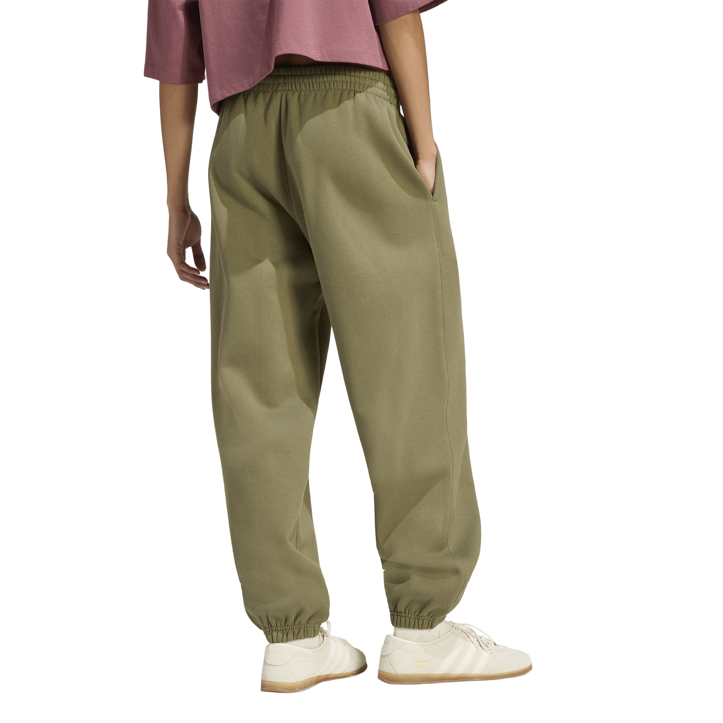 adidas Originals Essentials Loose Fleece Joggers - Women's - Olive Strata