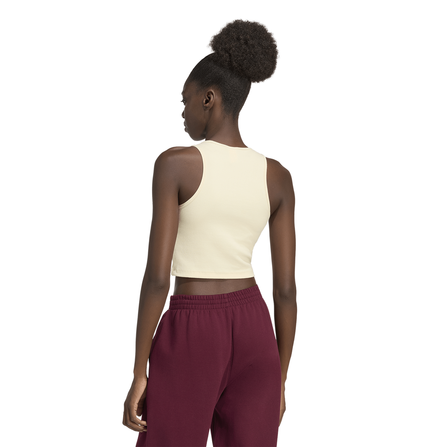 adidas Originals Trefoil Essentials Rib Tank Top - Women's - Warm Vanilla