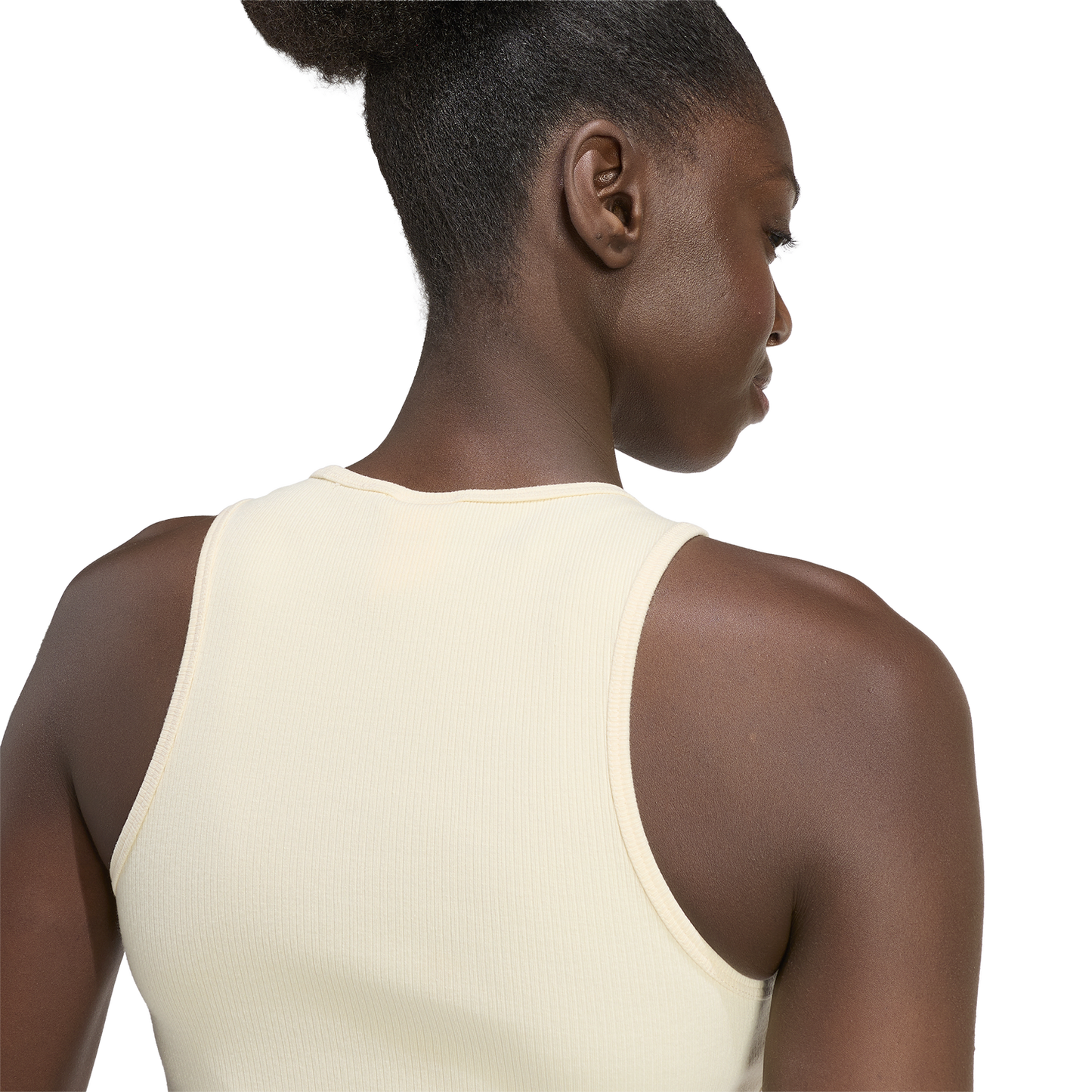 adidas Originals Trefoil Essentials Rib Tank Top - Women's - Warm Vanilla