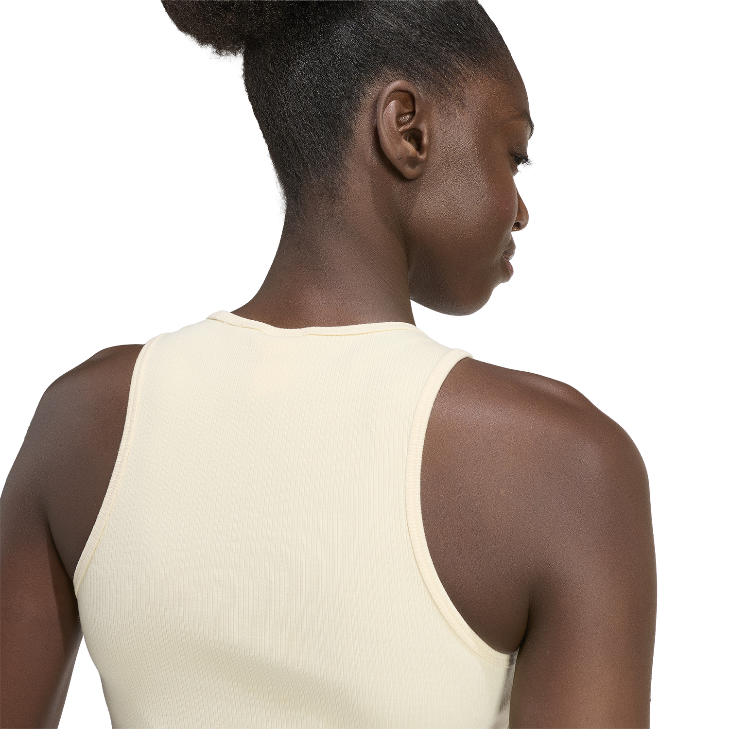 adidas Originals Trefoil Essentials Rib Tank Top - Women's - Warm Vanilla