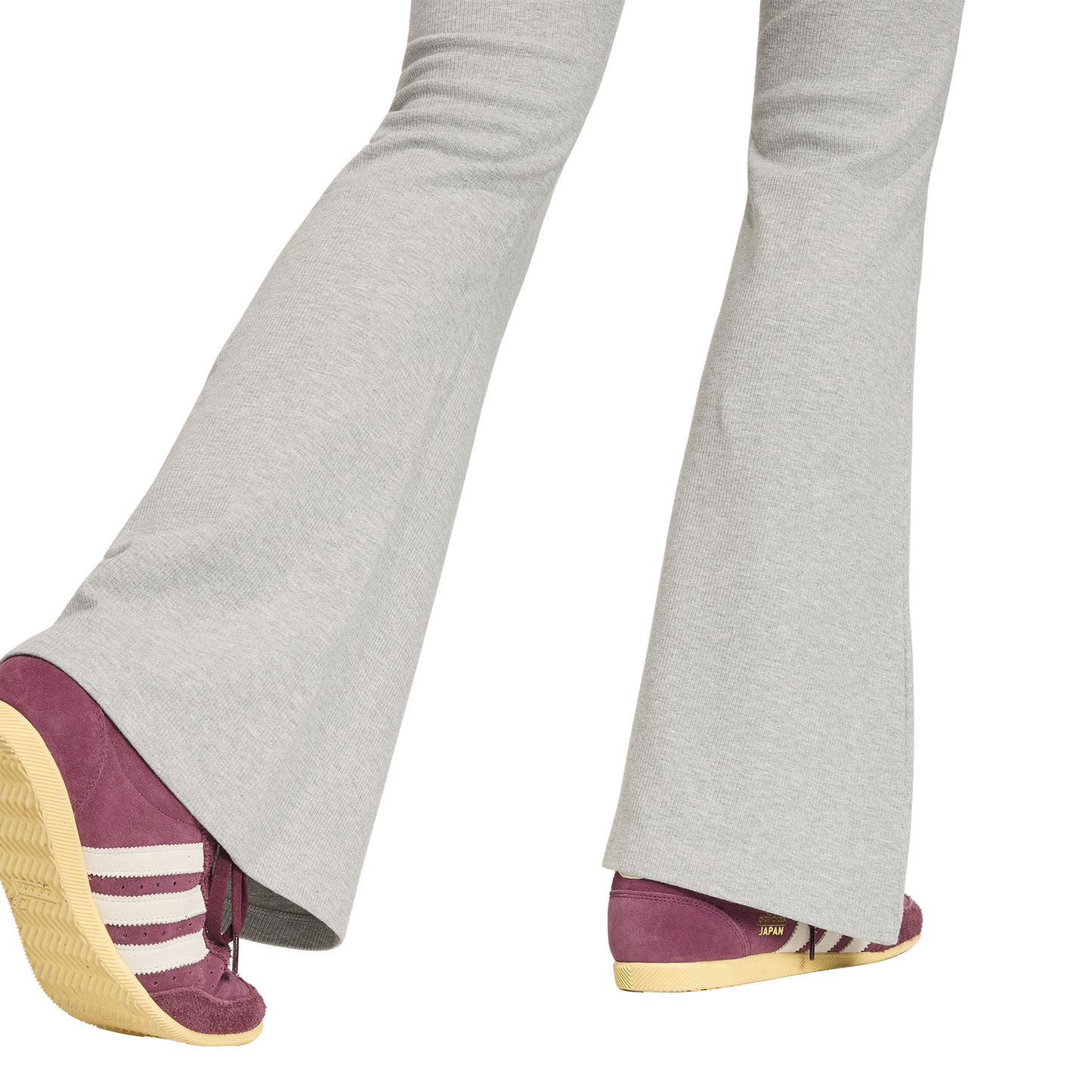 adidas Originals Essentials Rib Flared Leggings - Women's - Medium Grey Heather