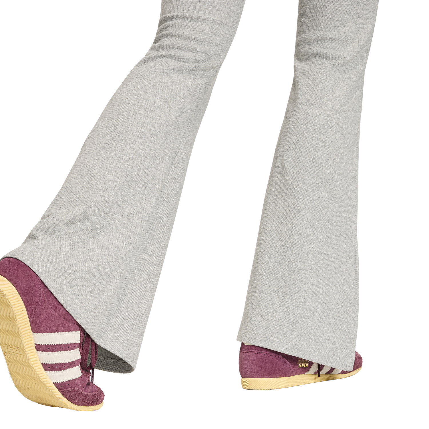 adidas Originals Essentials Rib Flared Leggings - Women's - Medium Grey Heather