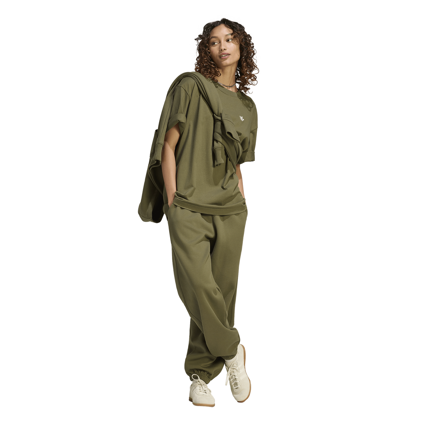 adidas Originals Essentials Boyfriend T-Shirt - Women's - Olive Strata