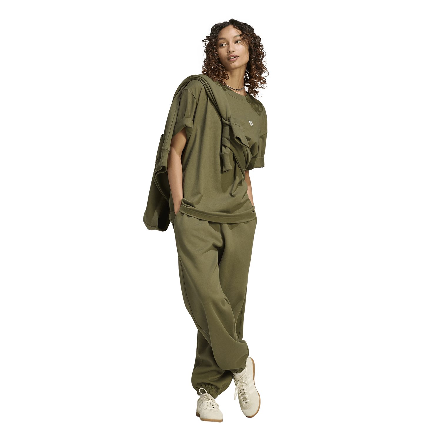 adidas Originals Essentials Boyfriend T-Shirt - Women's - Olive Strata