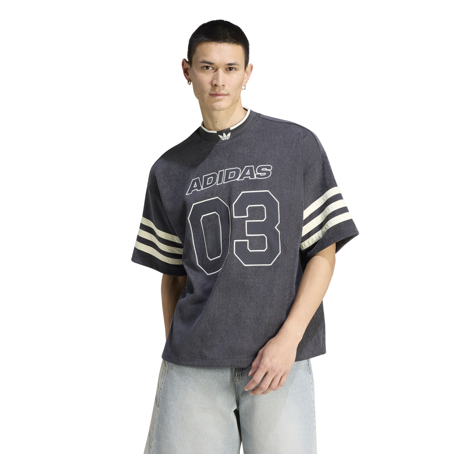 adidas Originals Knit Football Jersey - Men's - Black/Beige