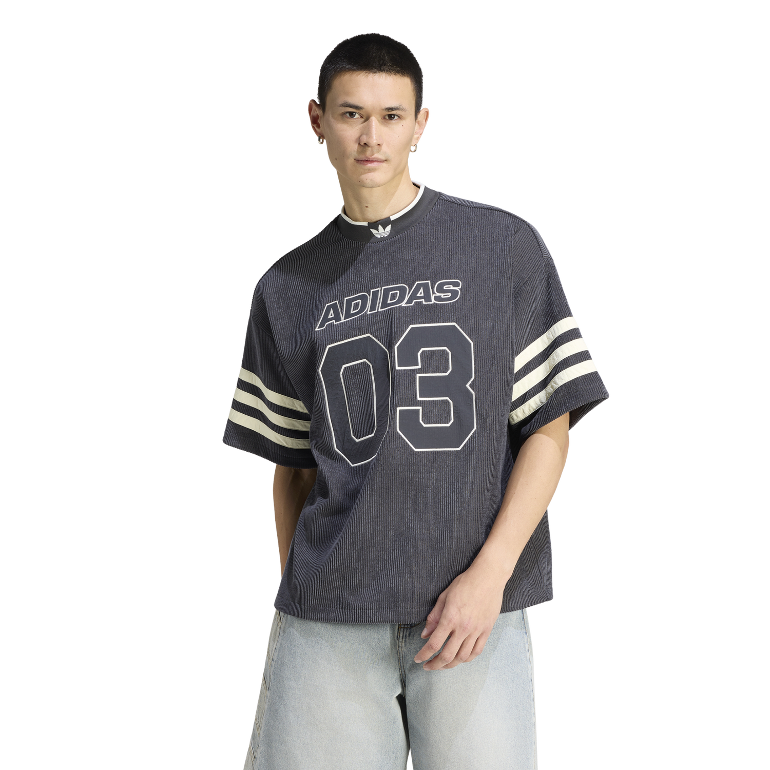 adidas Originals Knit Football Jersey - Men's - Black/Beige