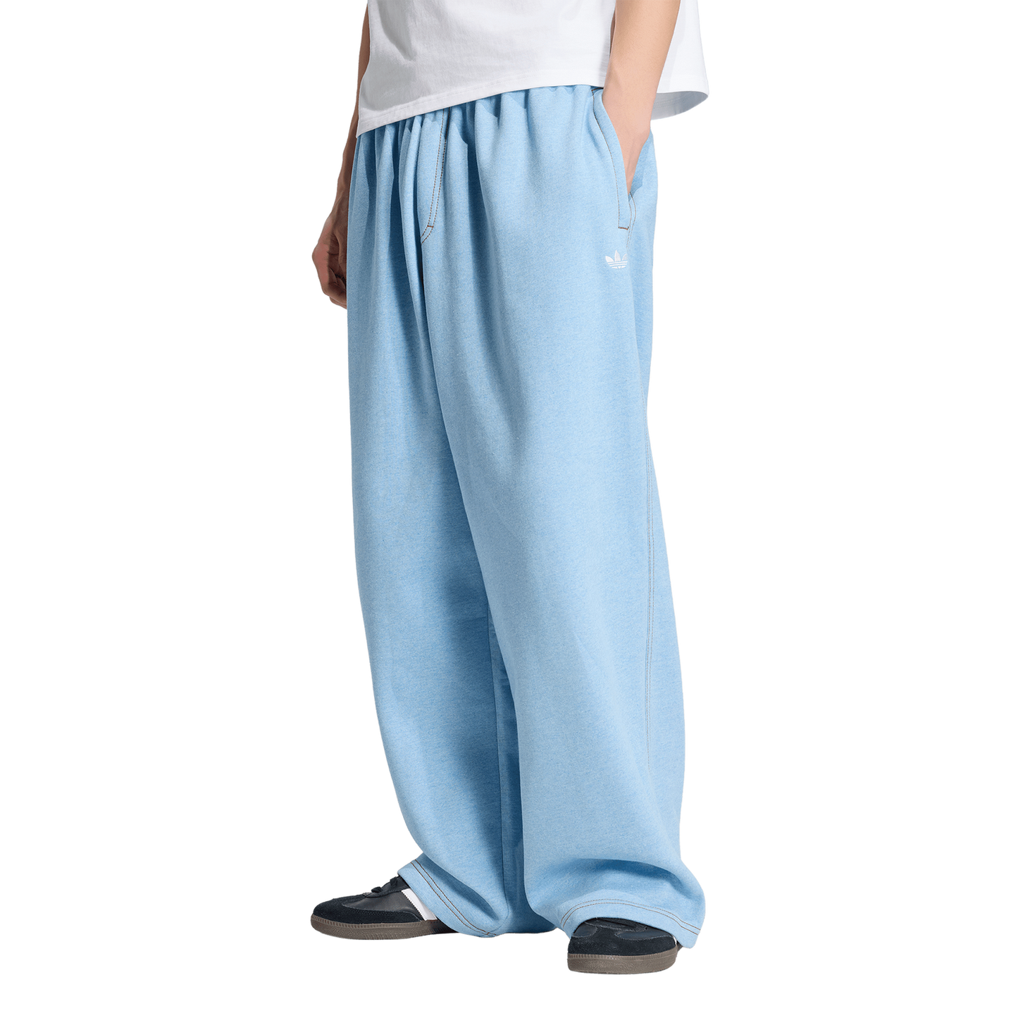 adidas Originals Essentials Melange OH Baggy Pants - Men's - Light Blue Mel