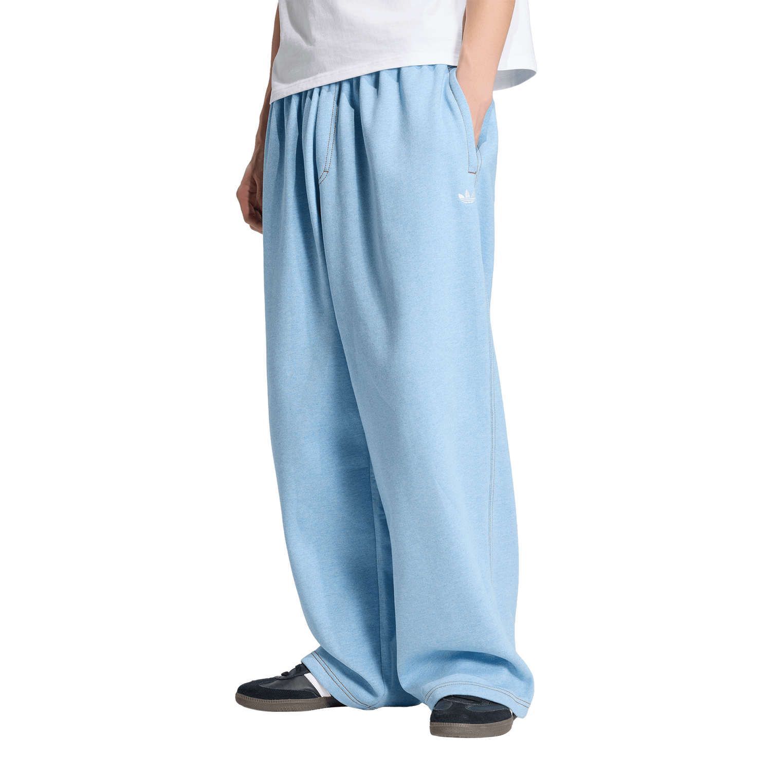 adidas Originals Essentials Melange OH Baggy Pants - Men's - Light Blue Mel