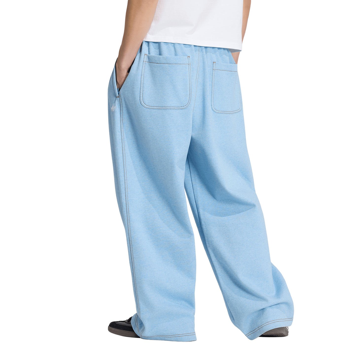 adidas Originals Essentials Melange OH Baggy Pants - Men's - Light Blue Mel