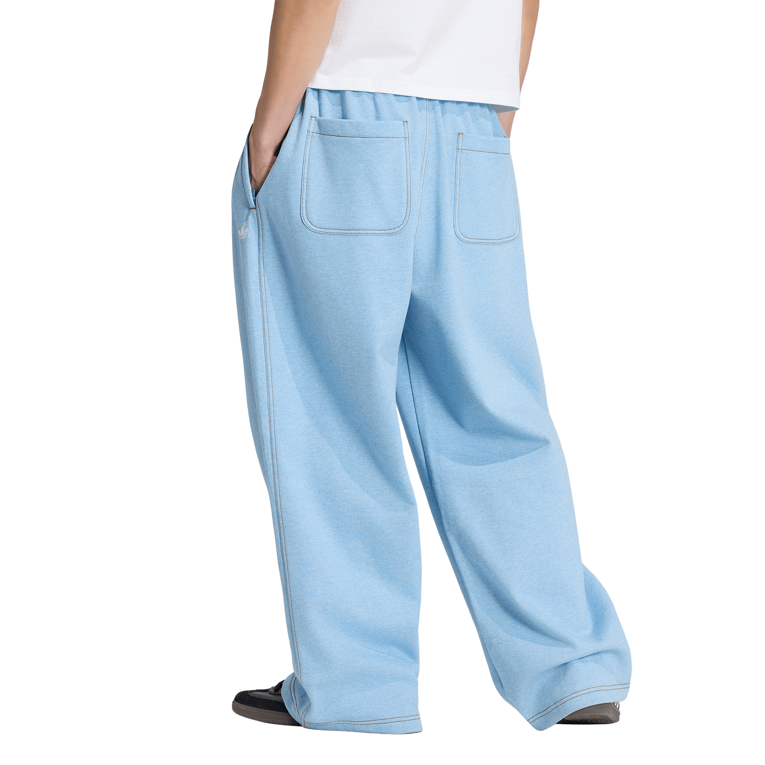 adidas Originals Essentials Melange OH Baggy Pants - Men's - Light Blue Mel