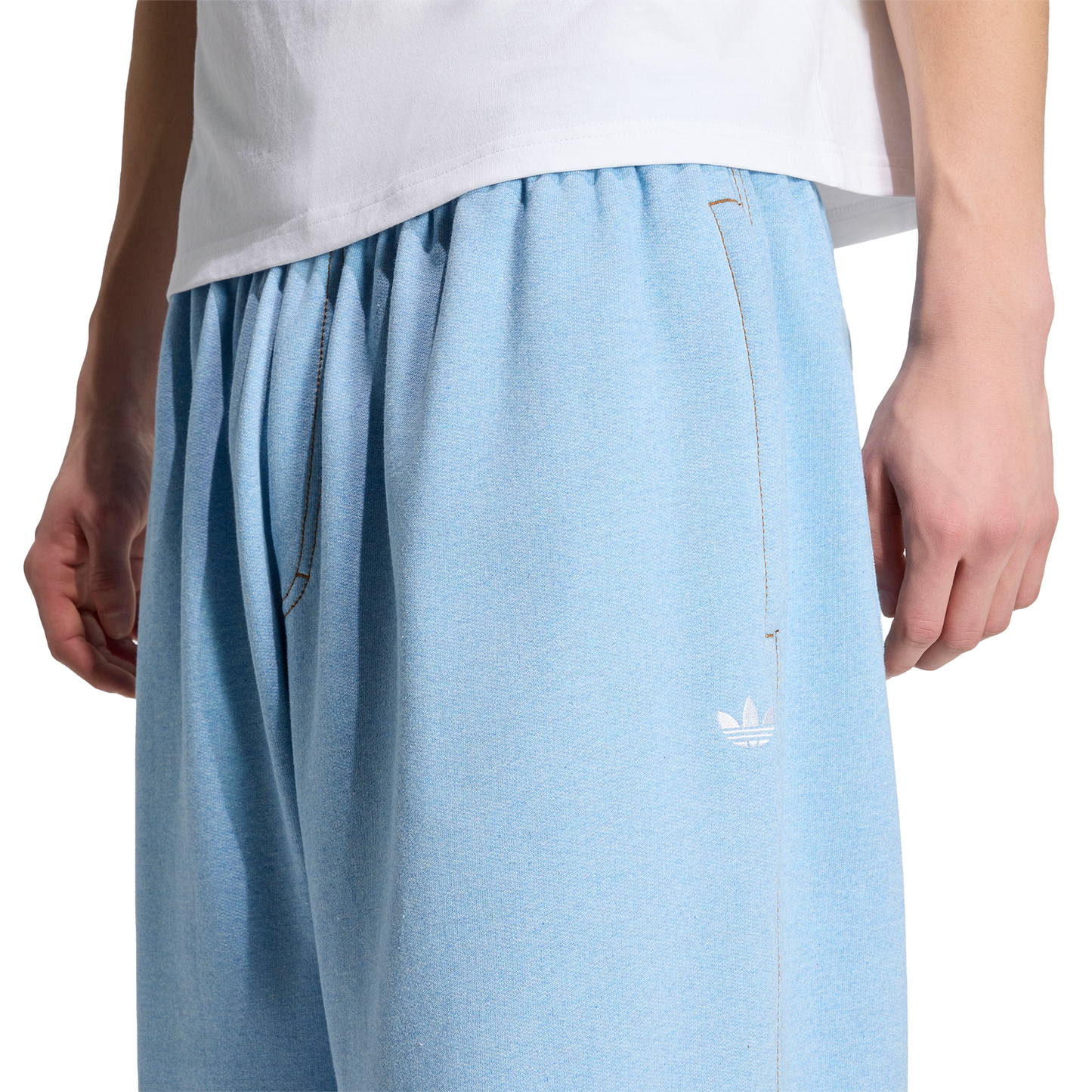 adidas Originals Essentials Melange OH Baggy Pants - Men's - Light Blue Mel