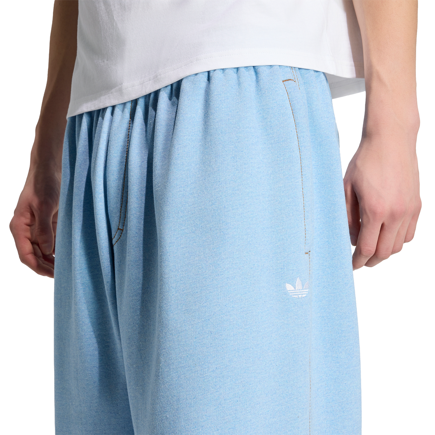 adidas Originals Essentials Melange OH Baggy Pants - Men's - Light Blue Mel