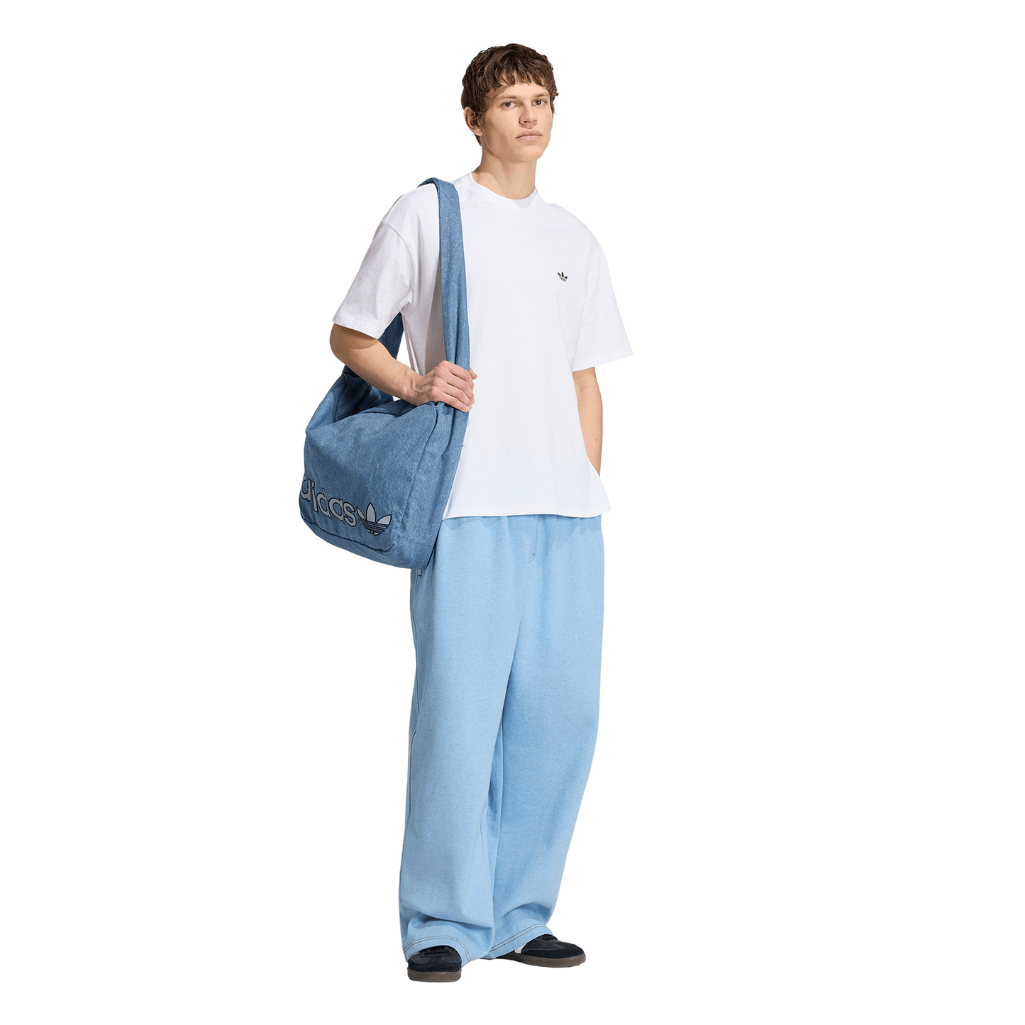 adidas Originals Essentials Melange OH Baggy Pants - Men's - Light Blue Mel