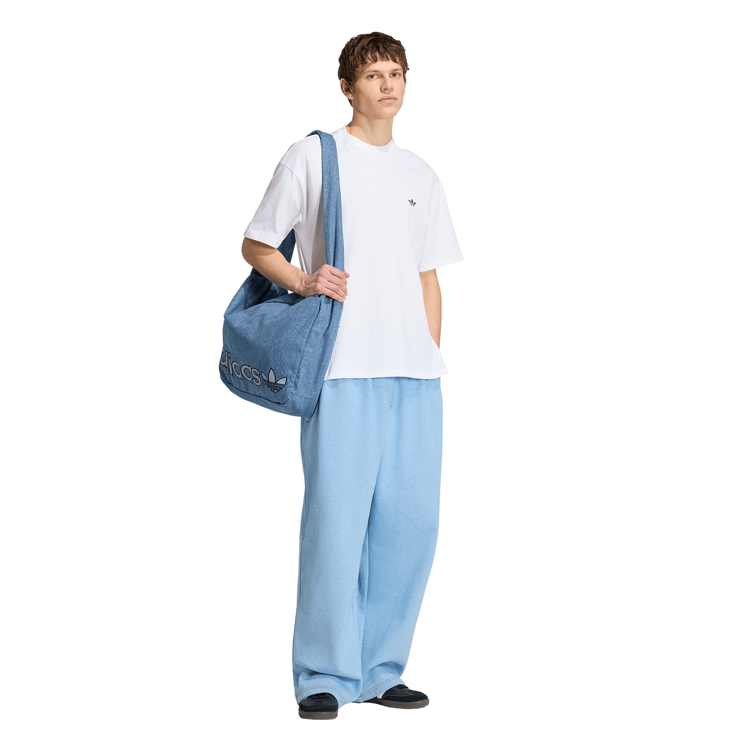 adidas Originals Essentials Melange OH Baggy Pants - Men's - Light Blue Mel