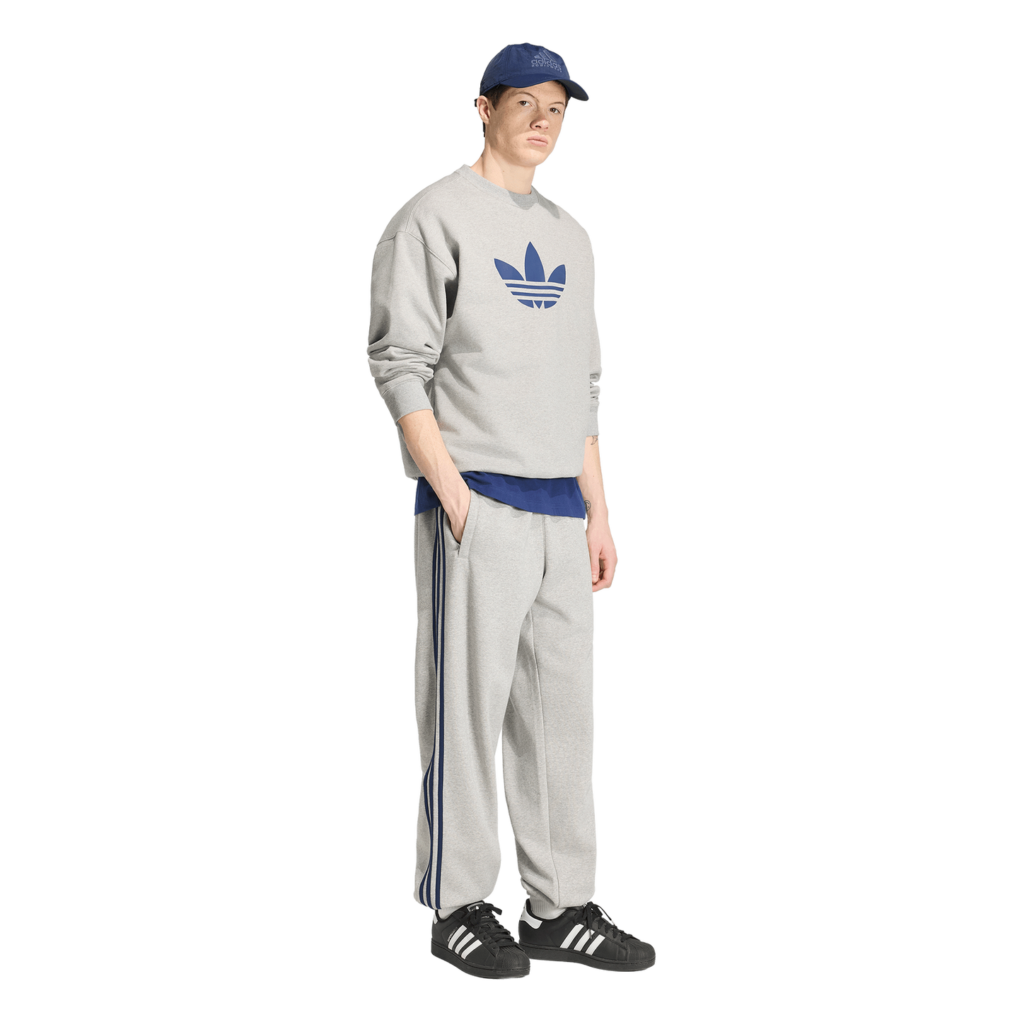 adidas Originals adicolor 3-Stripes Cuffed Sweatpants - Men's - Medium Grey Heather