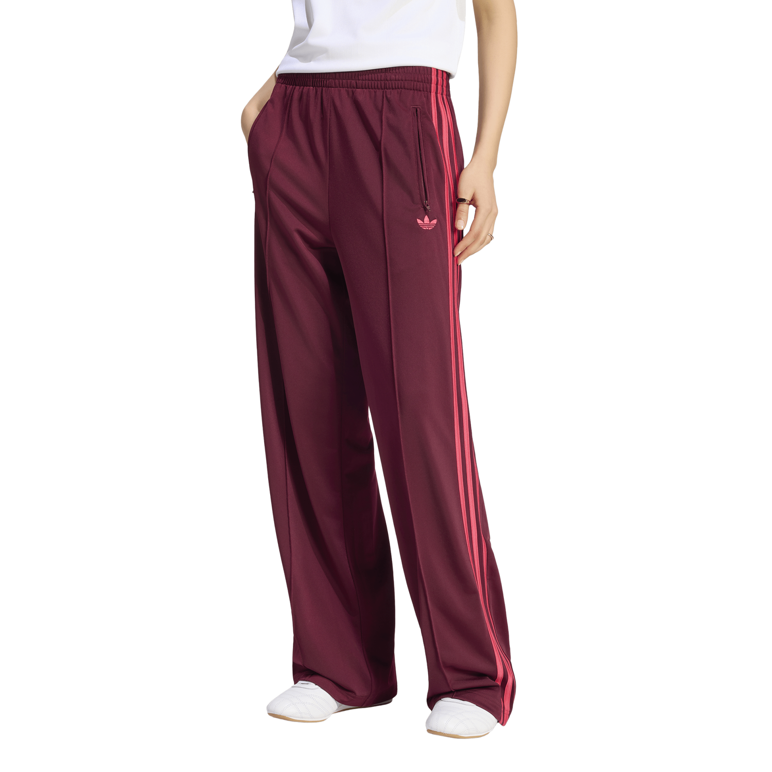 adidas Originals Adicolor Classics Firebird Track Pants - Women's - Power Pink/Maroon