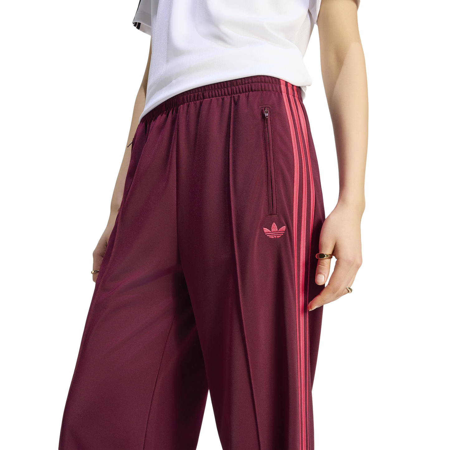 adidas Originals Adicolor Classics Firebird Track Pants - Women's - Power Pink/Maroon