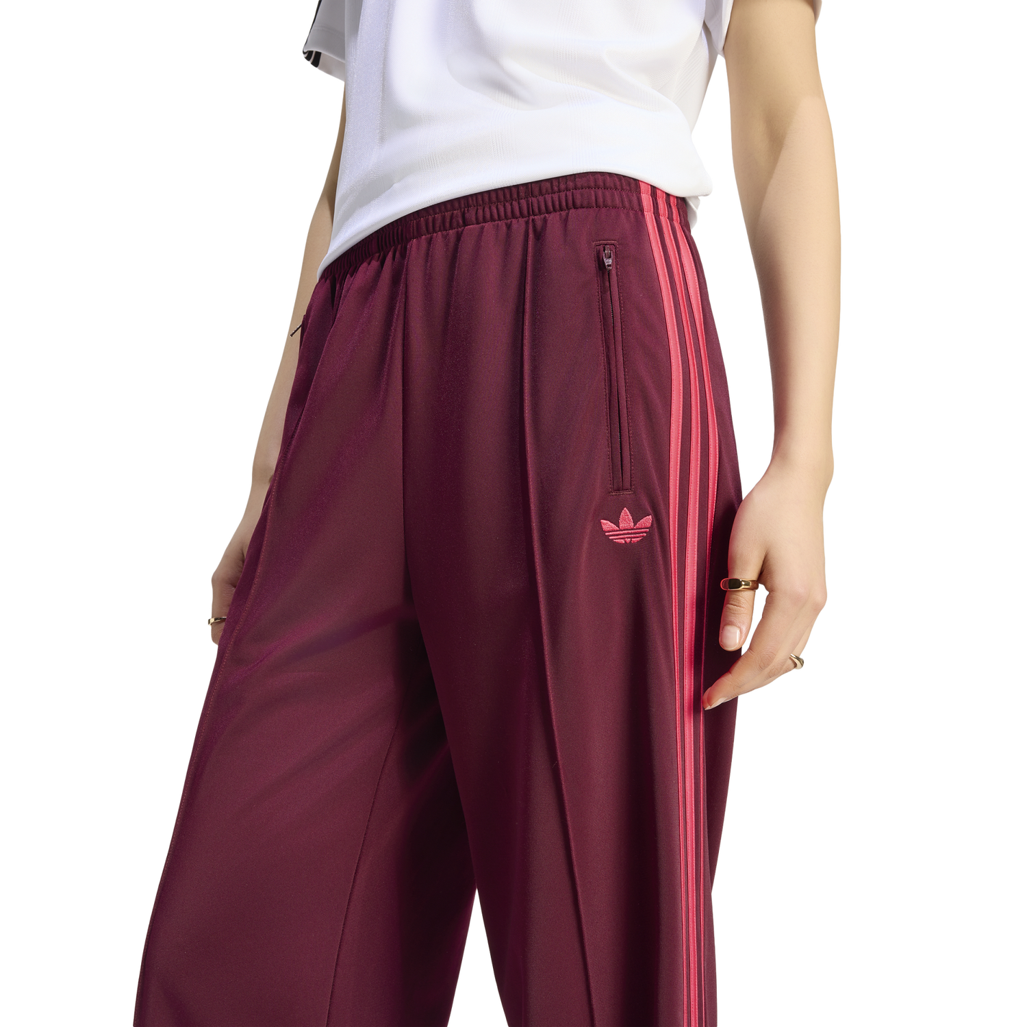 adidas Originals Adicolor Classics Firebird Track Pants - Women's - Power Pink/Maroon