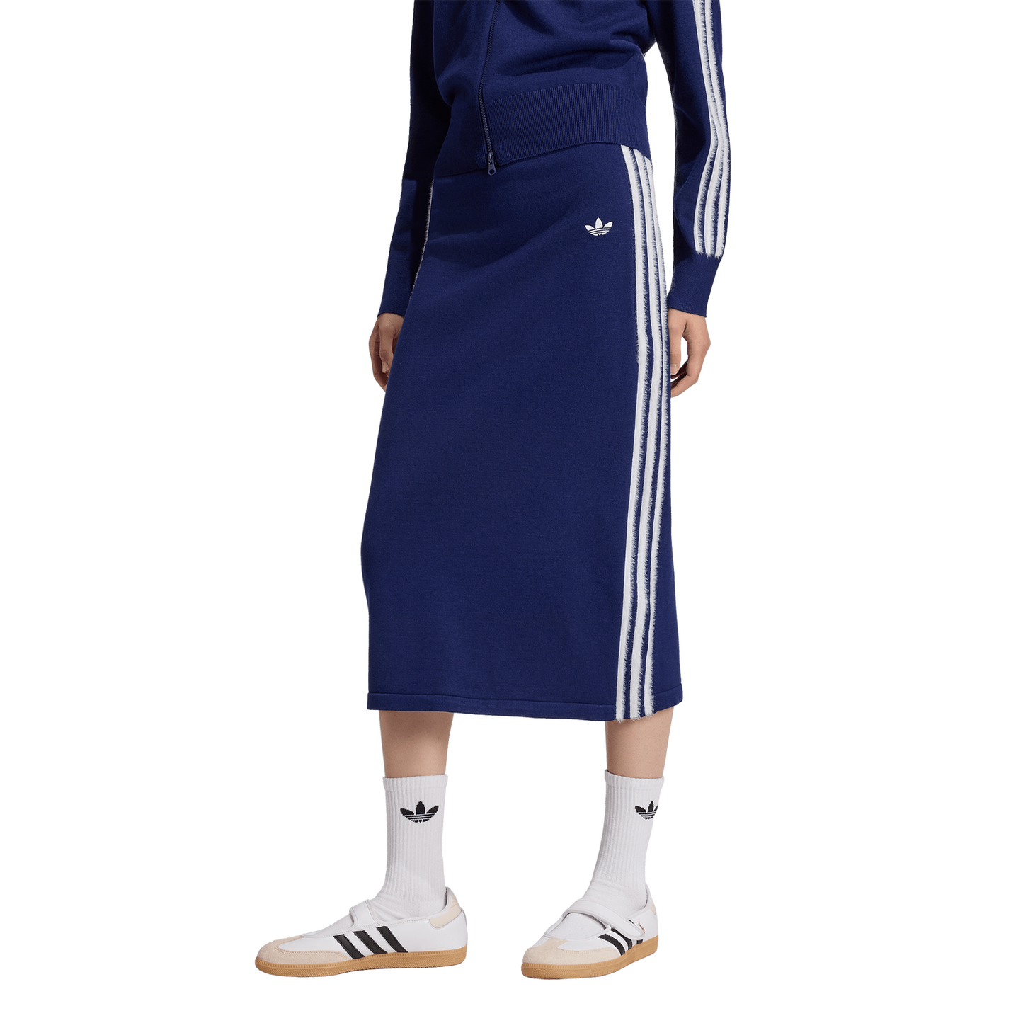 adidas Originals Knitted Skirt - Women's - Dark Blue/White