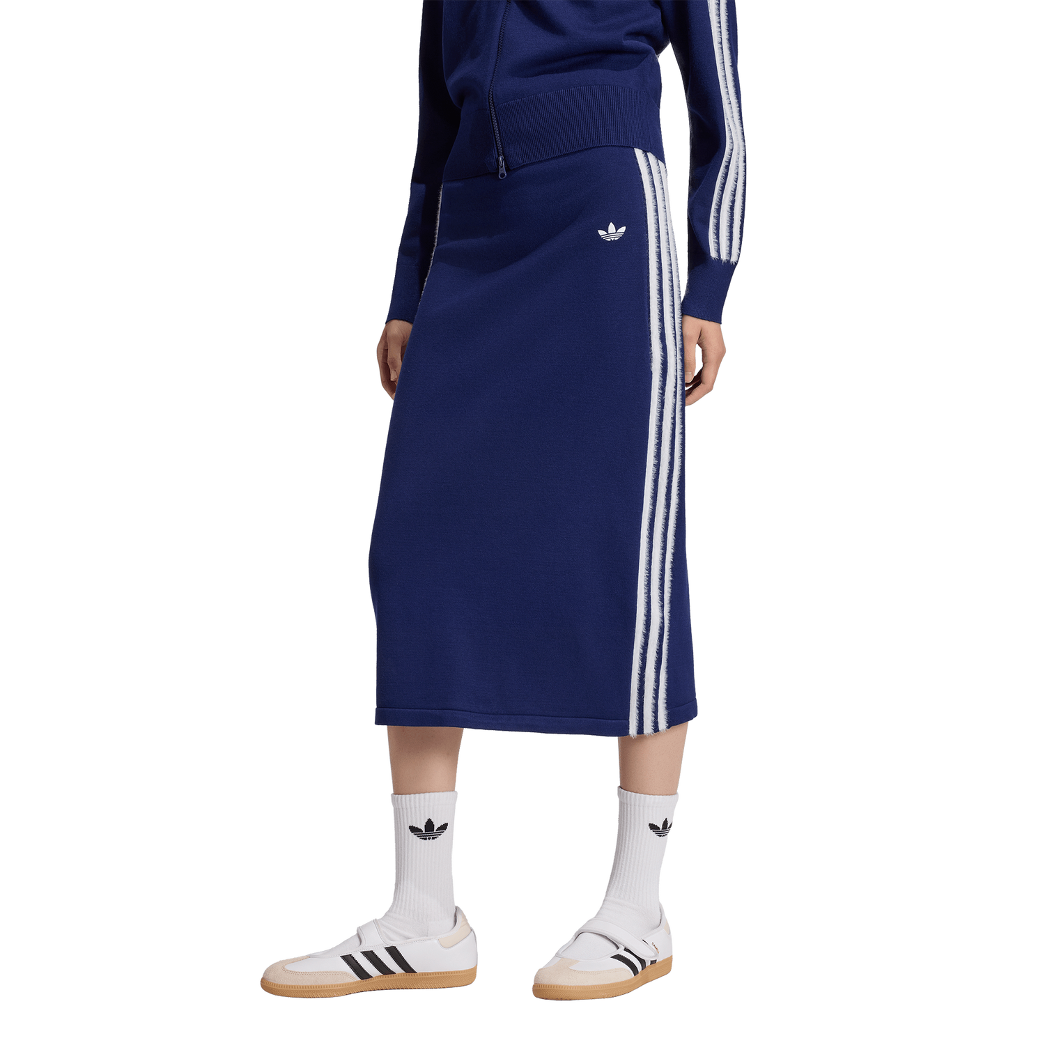 adidas Originals Knitted Skirt - Women's - Dark Blue/White