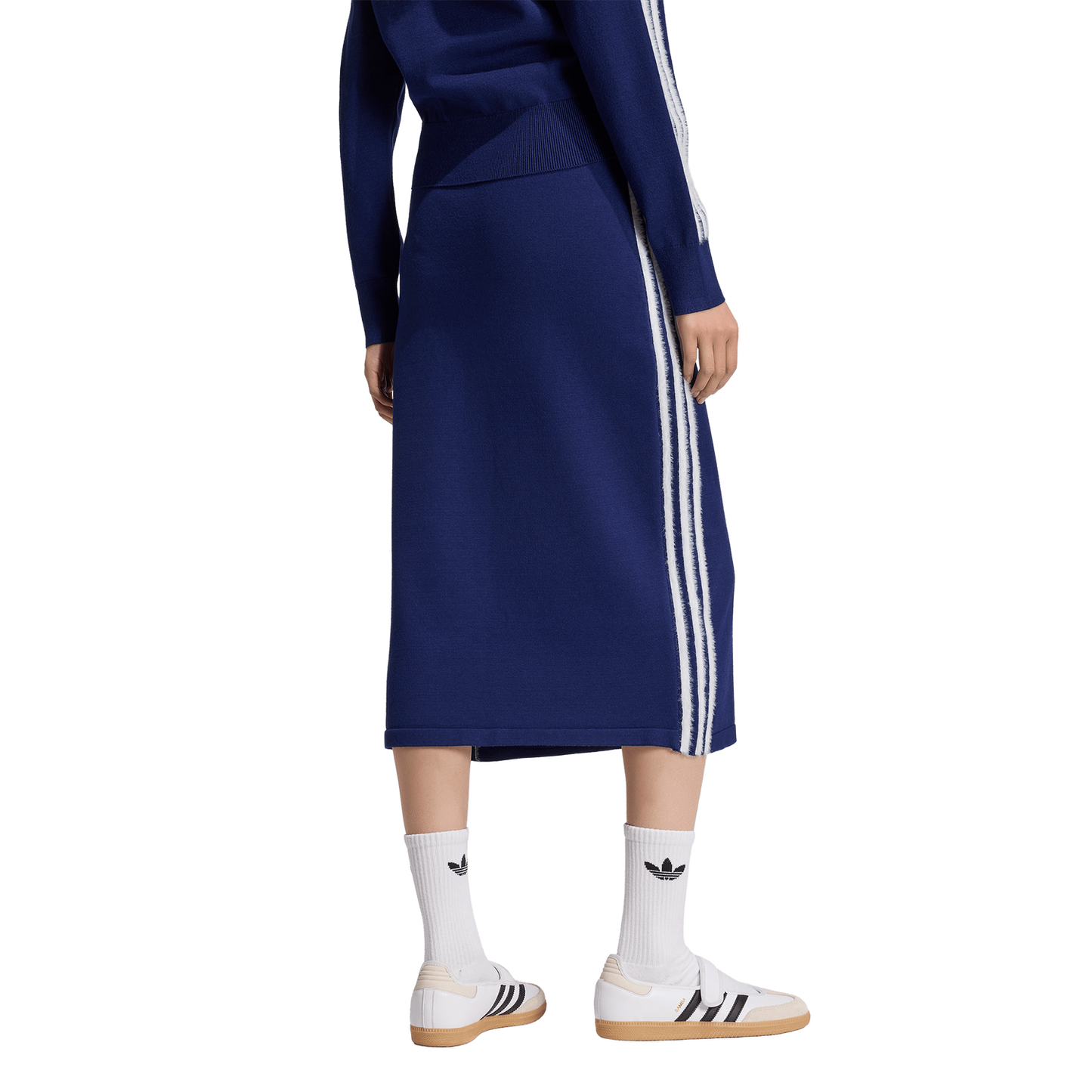 adidas Originals Knitted Skirt - Women's - Dark Blue/White
