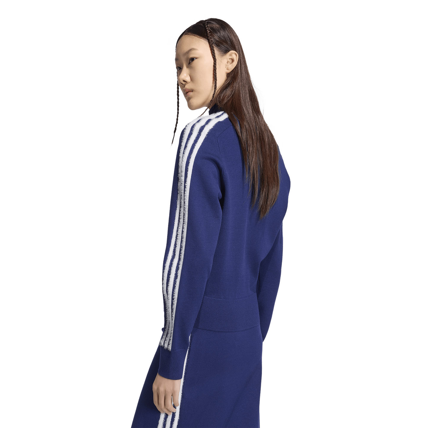 adidas Originals Firebird Knit Track Top - Women's - Dark Blue/White