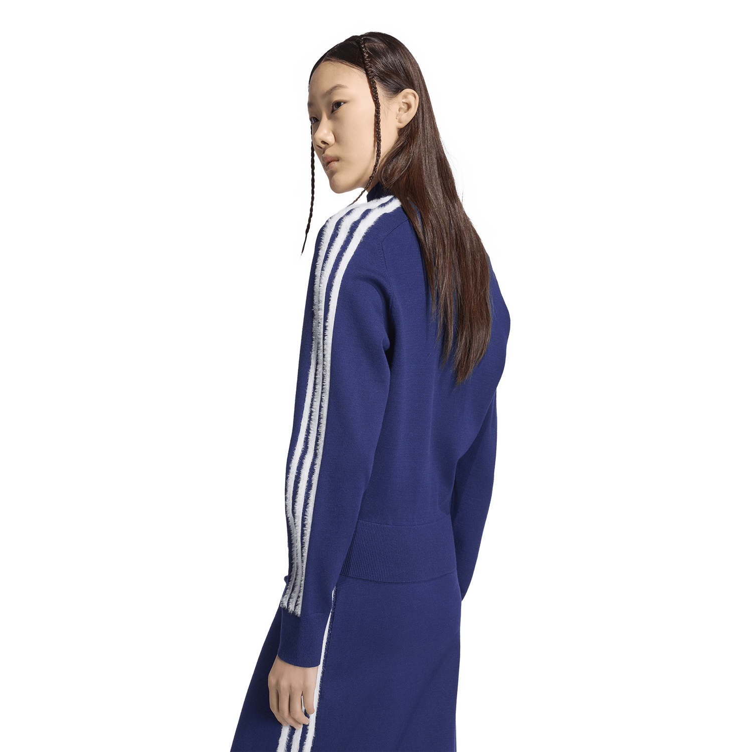 adidas Originals Firebird Knit Track Top - Women's - Dark Blue/White