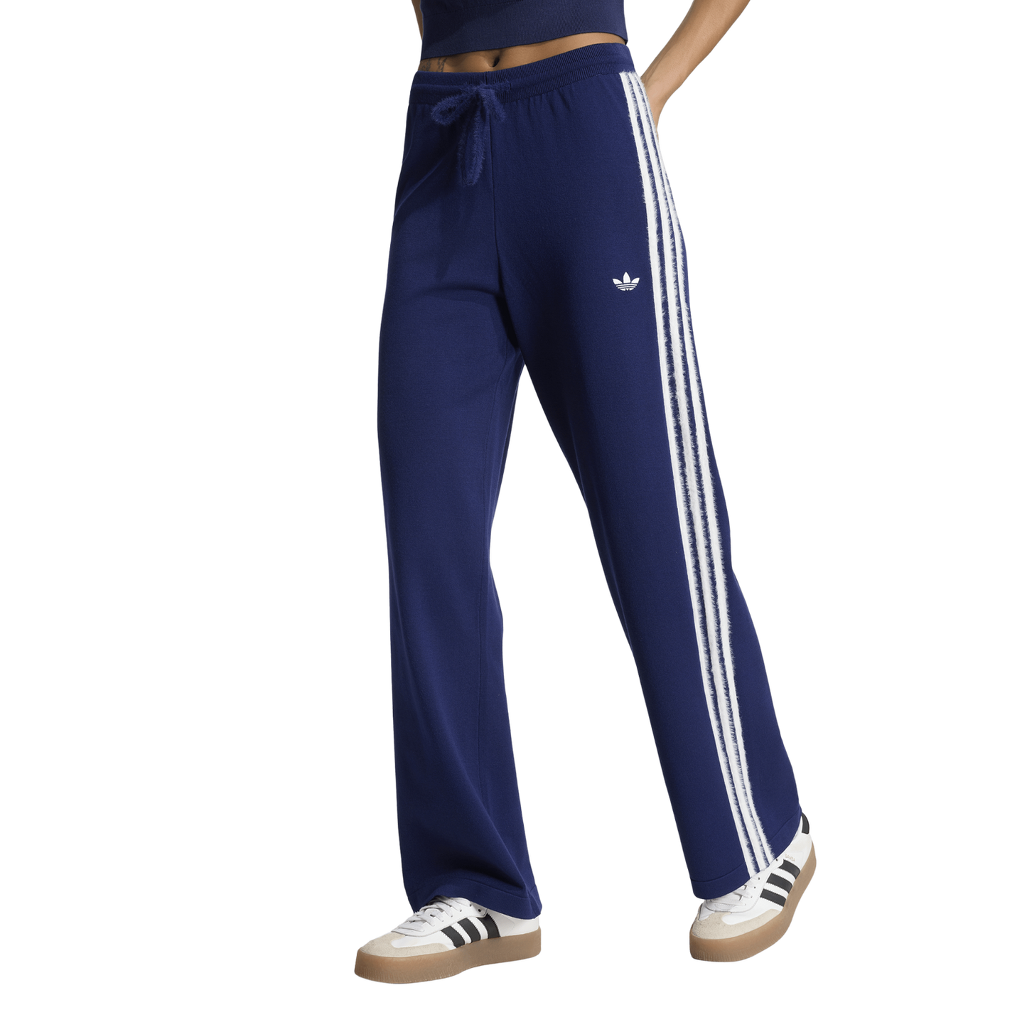 adidas Originals Firebird Knit Track Pants - Women's - Dark Blue/White