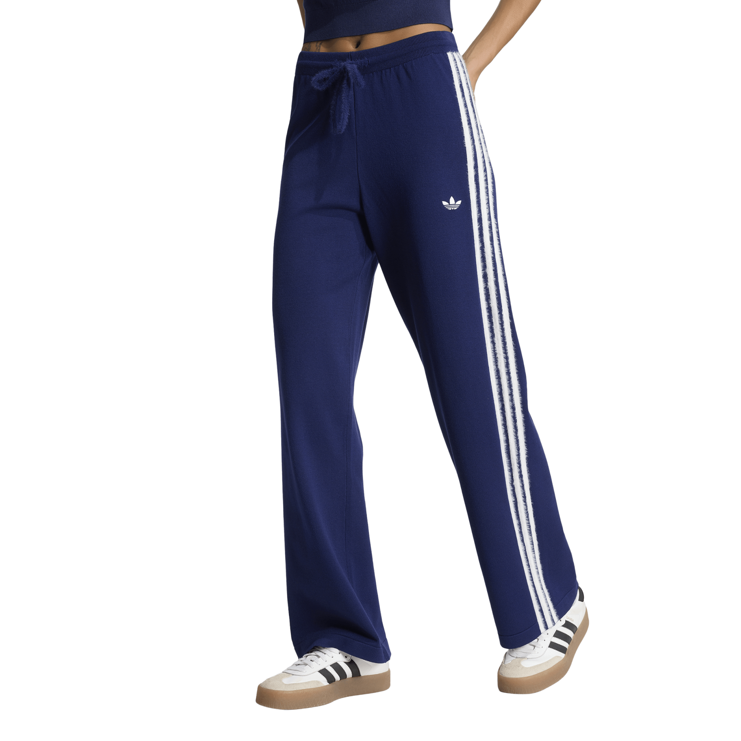 adidas Originals Firebird Knit Track Pants - Women's - Dark Blue/White