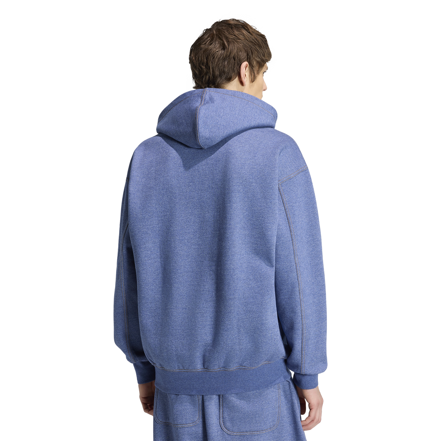 adidas Originals Essentials Melange Loose Hoodie - Men's - Blue/White