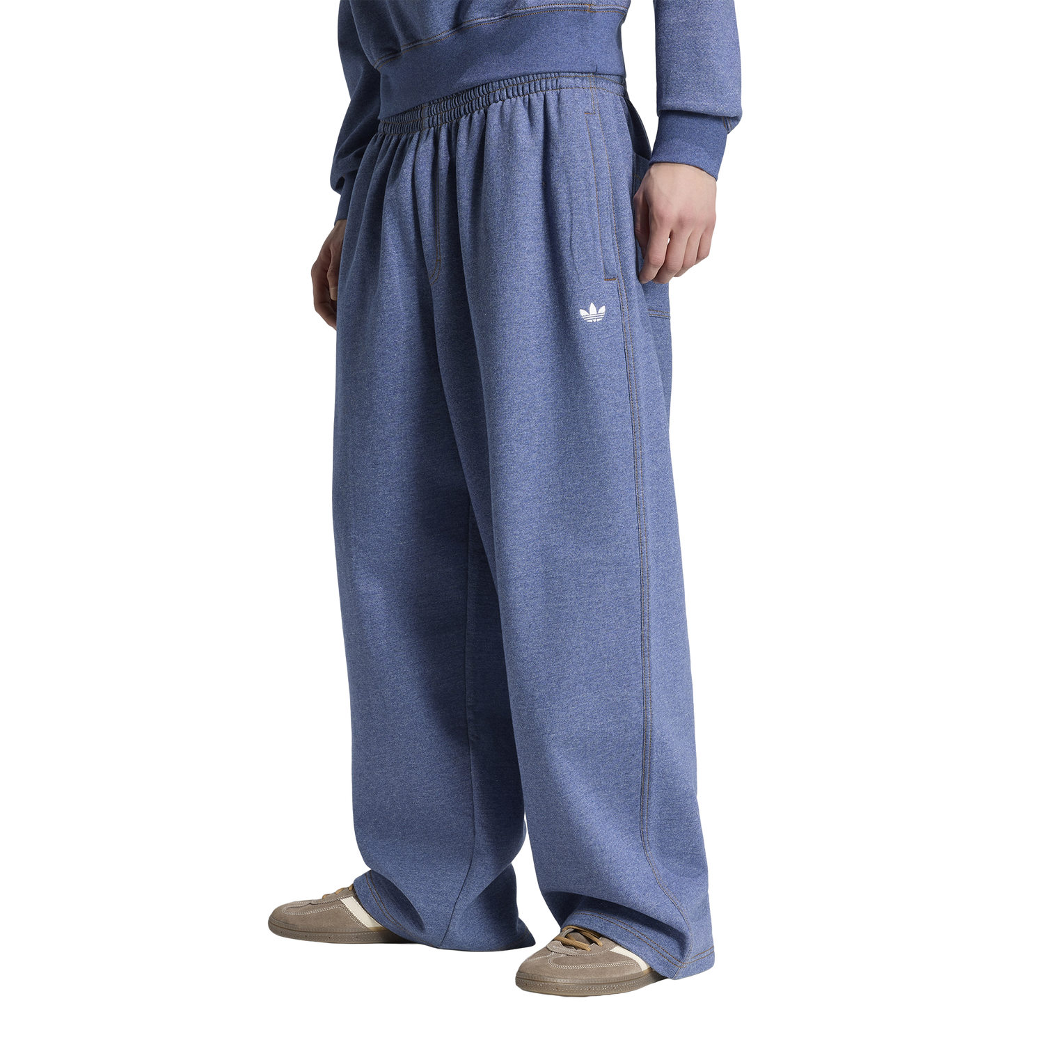 adidas Originals Essentials Melange OH Baggy Pants - Men's - White/Blue