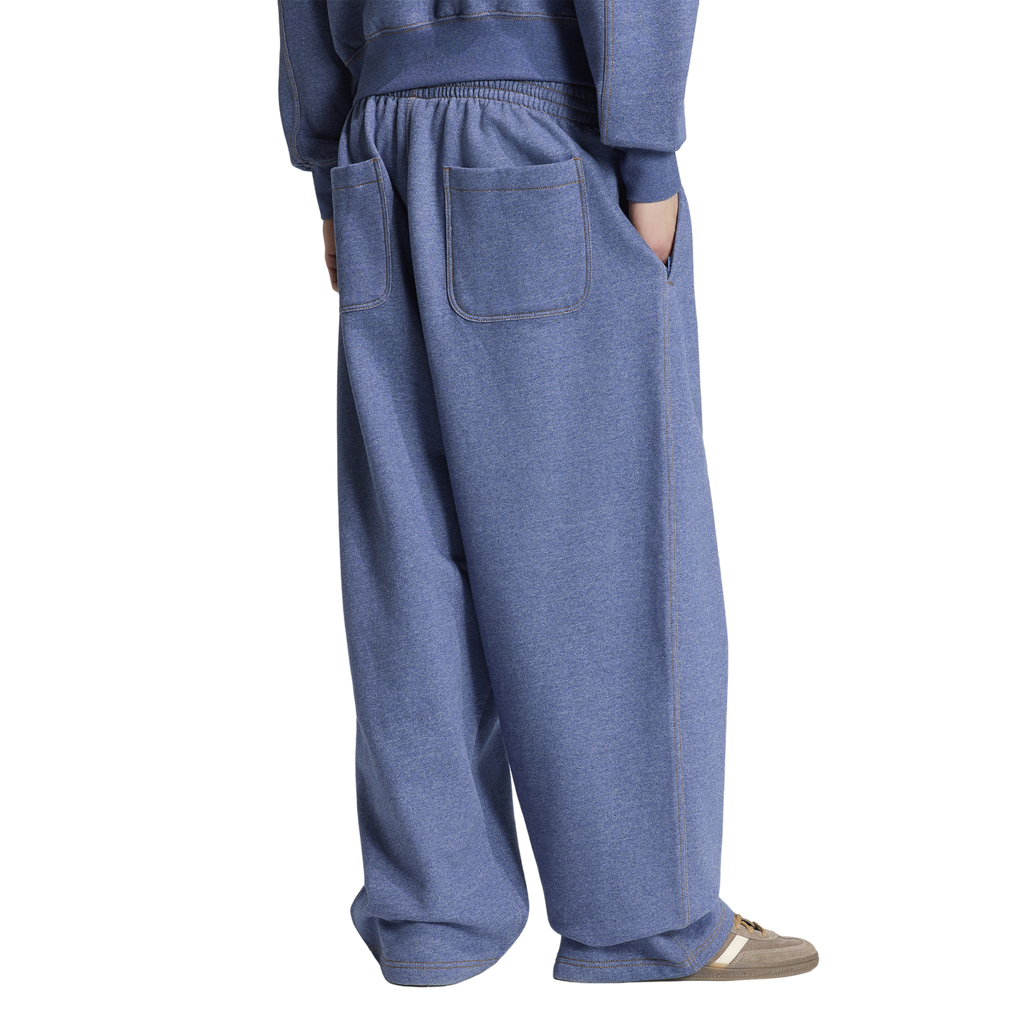 adidas Originals Essentials Melange OH Baggy Pants - Men's - White/Blue