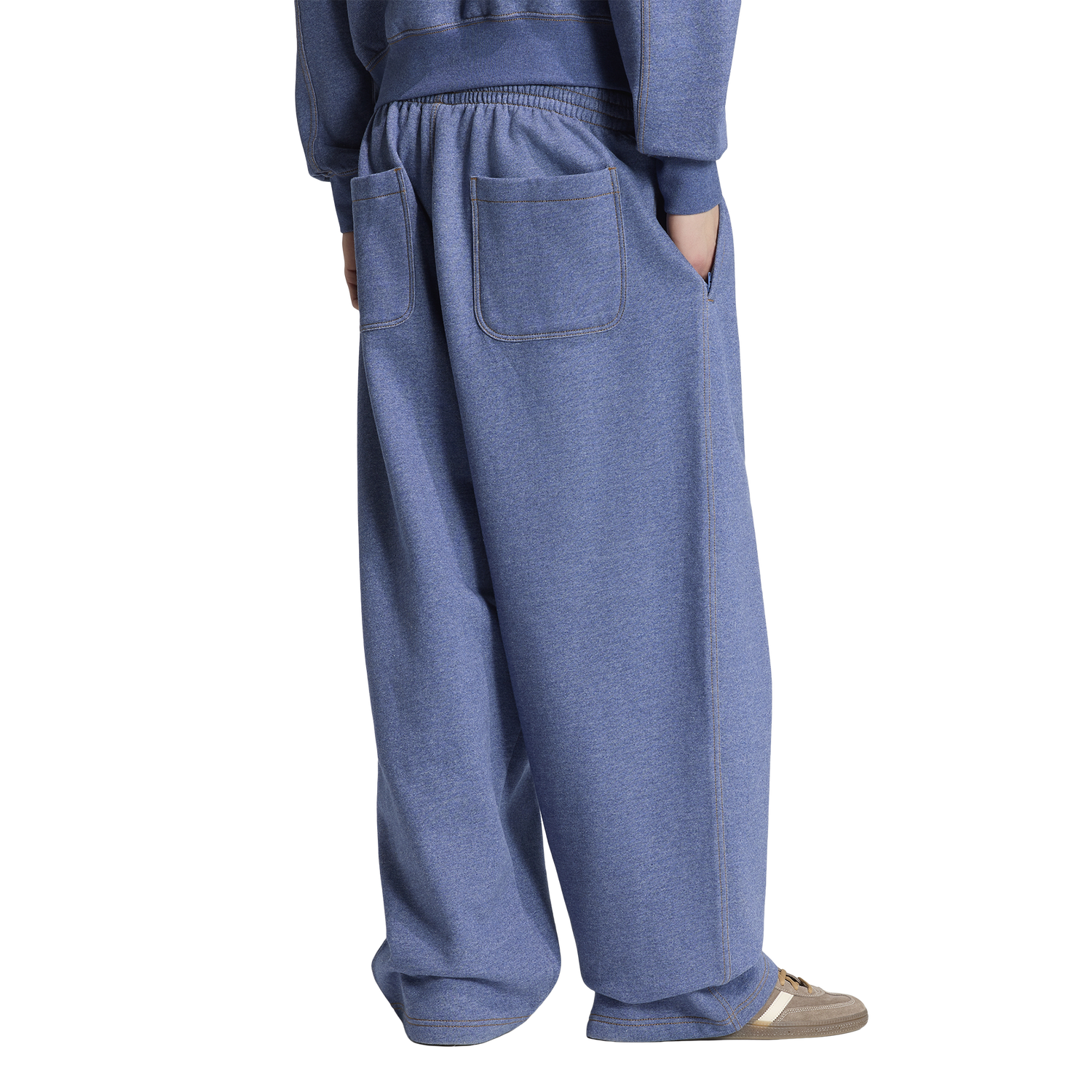 adidas Originals Essentials Melange OH Baggy Pants - Men's - White/Blue