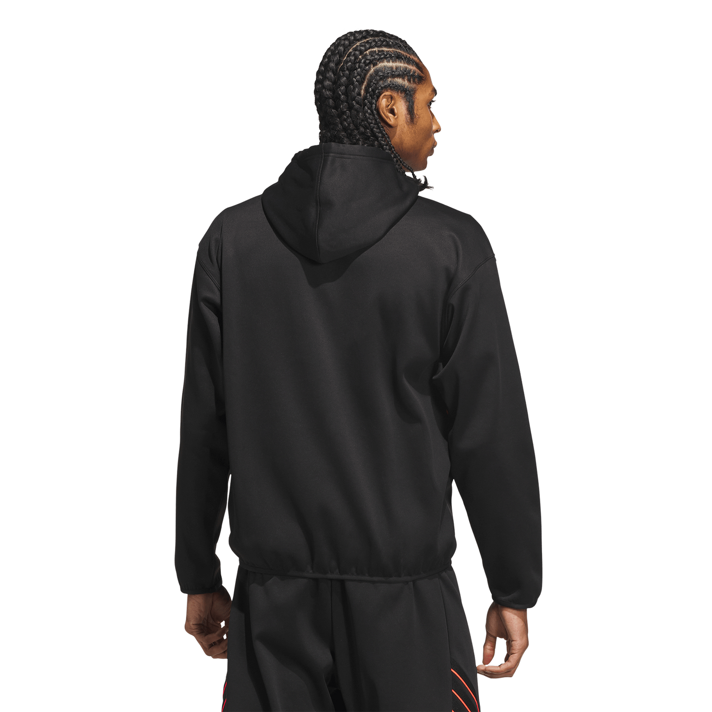 adidas Crazy Warm Full-Zip Hoodie - Men's - Black/Solar Turbo