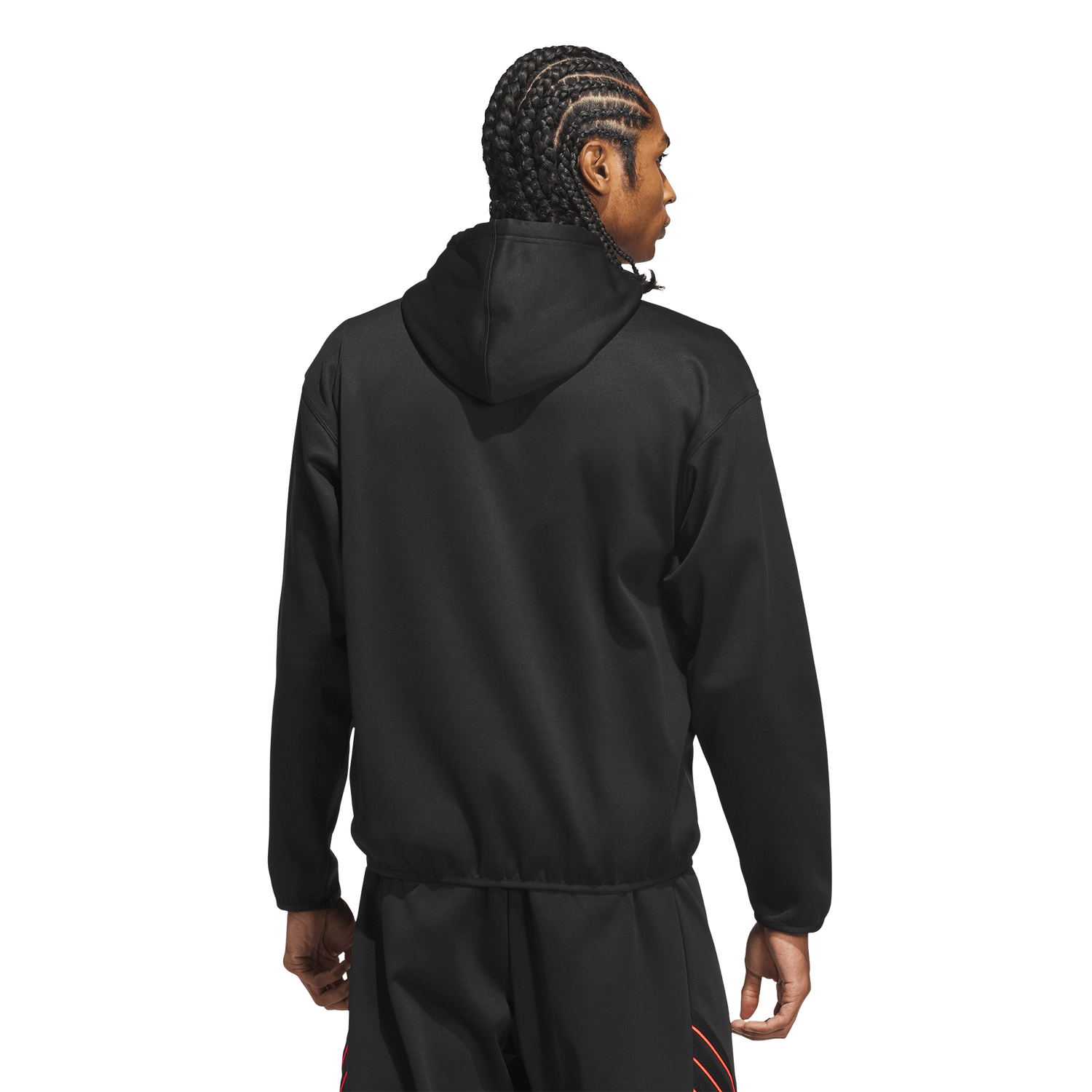 adidas Crazy Warm Full-Zip Hoodie - Men's - Black/Solar Turbo