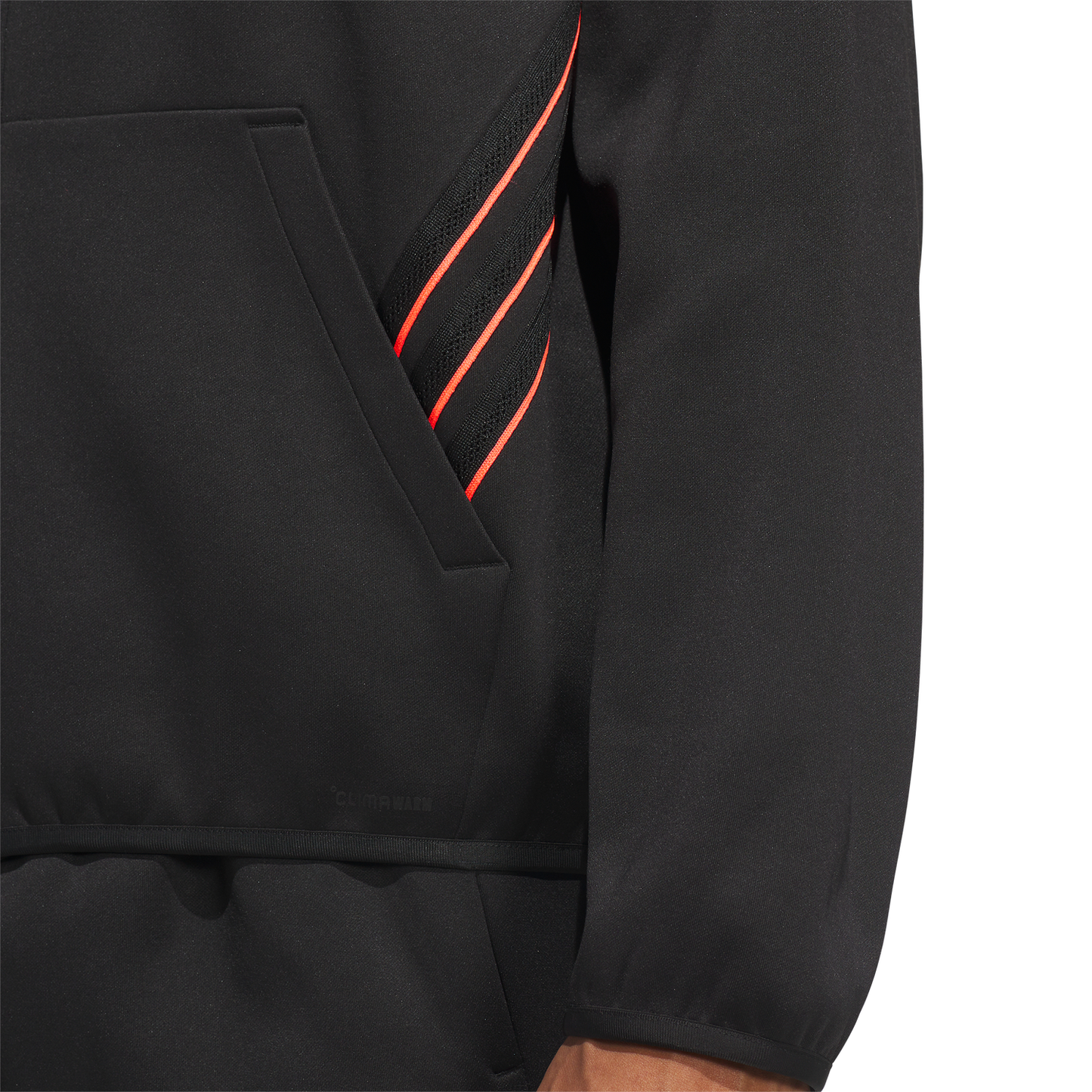 adidas Crazy Warm Full-Zip Hoodie - Men's - Black/Solar Turbo