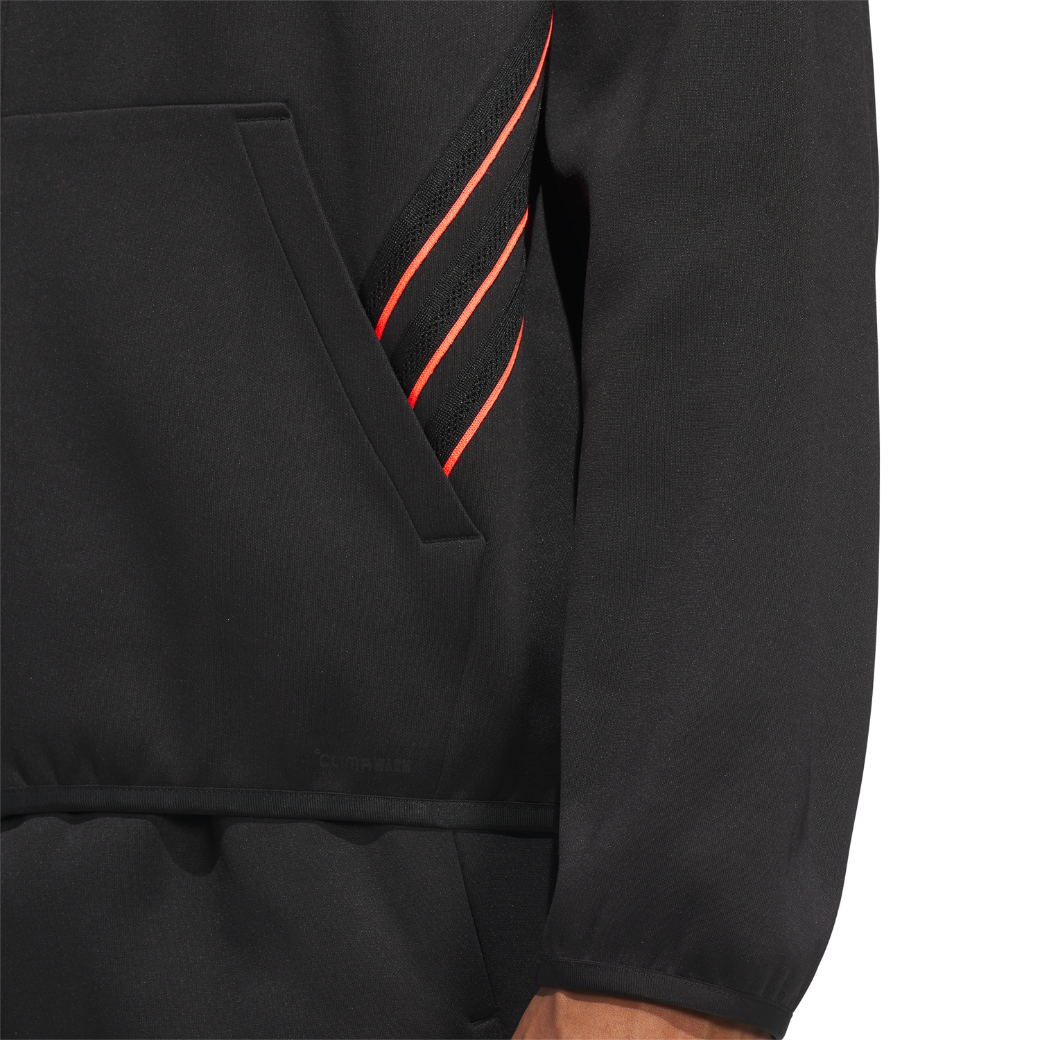 adidas Crazy Warm Full-Zip Hoodie - Men's - Black/Solar Turbo