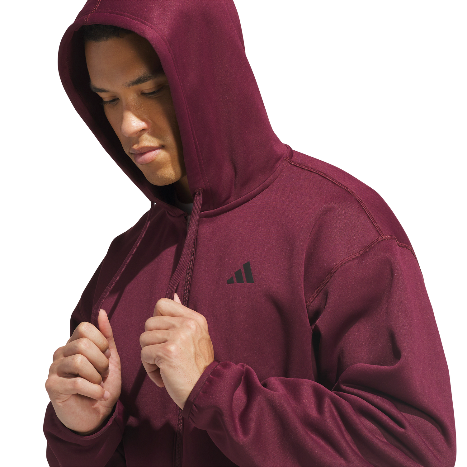 adidas Crazy Warm Full-Zip Hoodie - Men's - Maroon