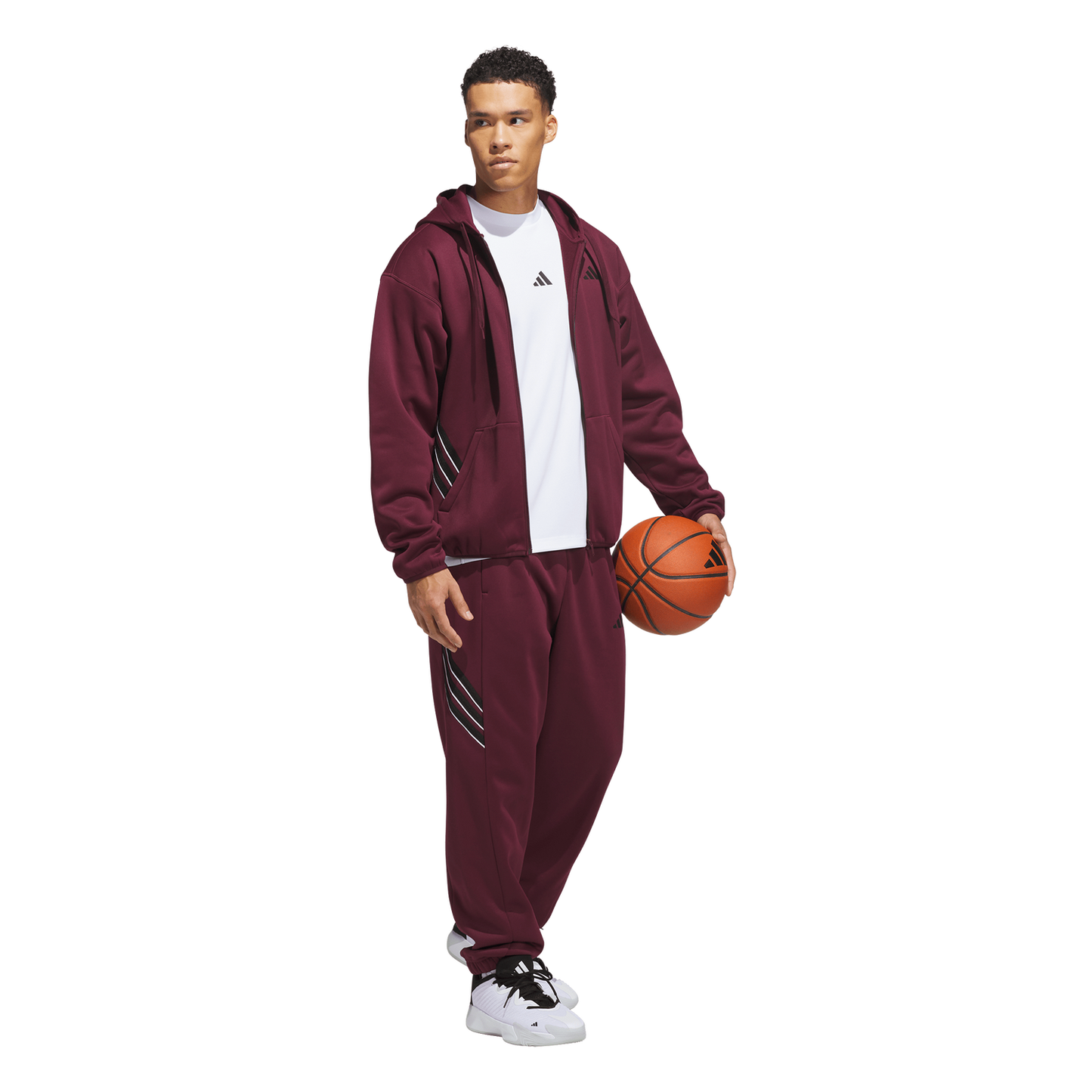 adidas Crazy Warm Full-Zip Hoodie - Men's - Maroon