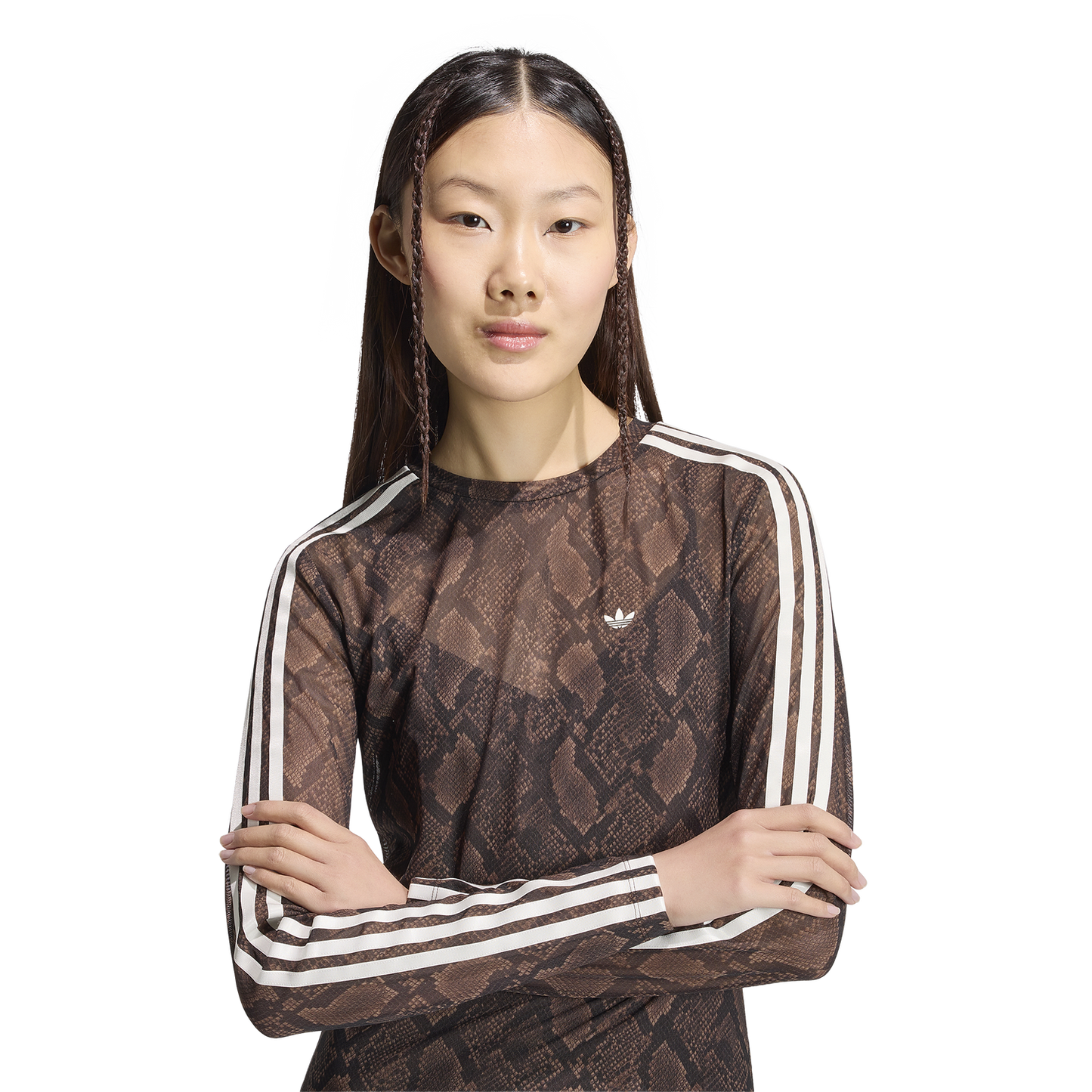 adidas Snake Print Maxi Dress - Women's - Black/Brown