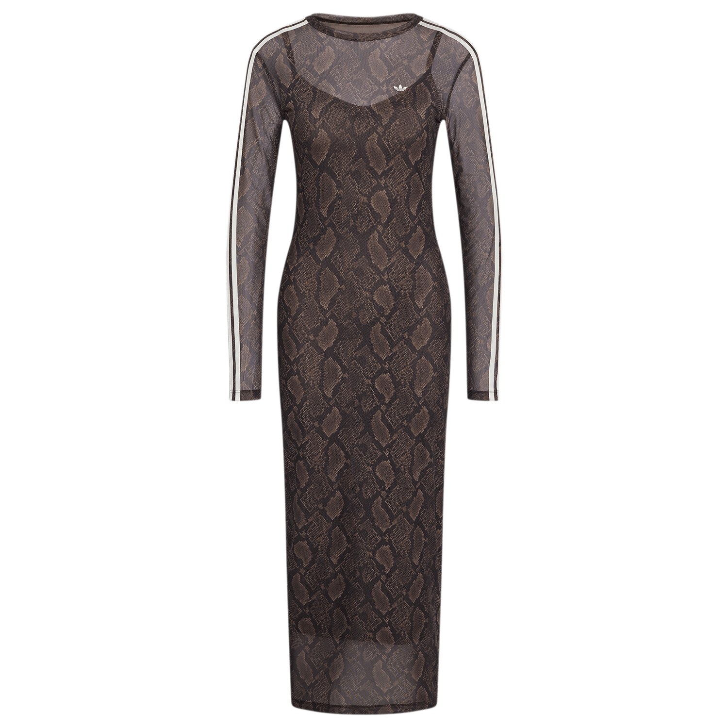 adidas Snake Print Maxi Dress - Women's - Black/Brown