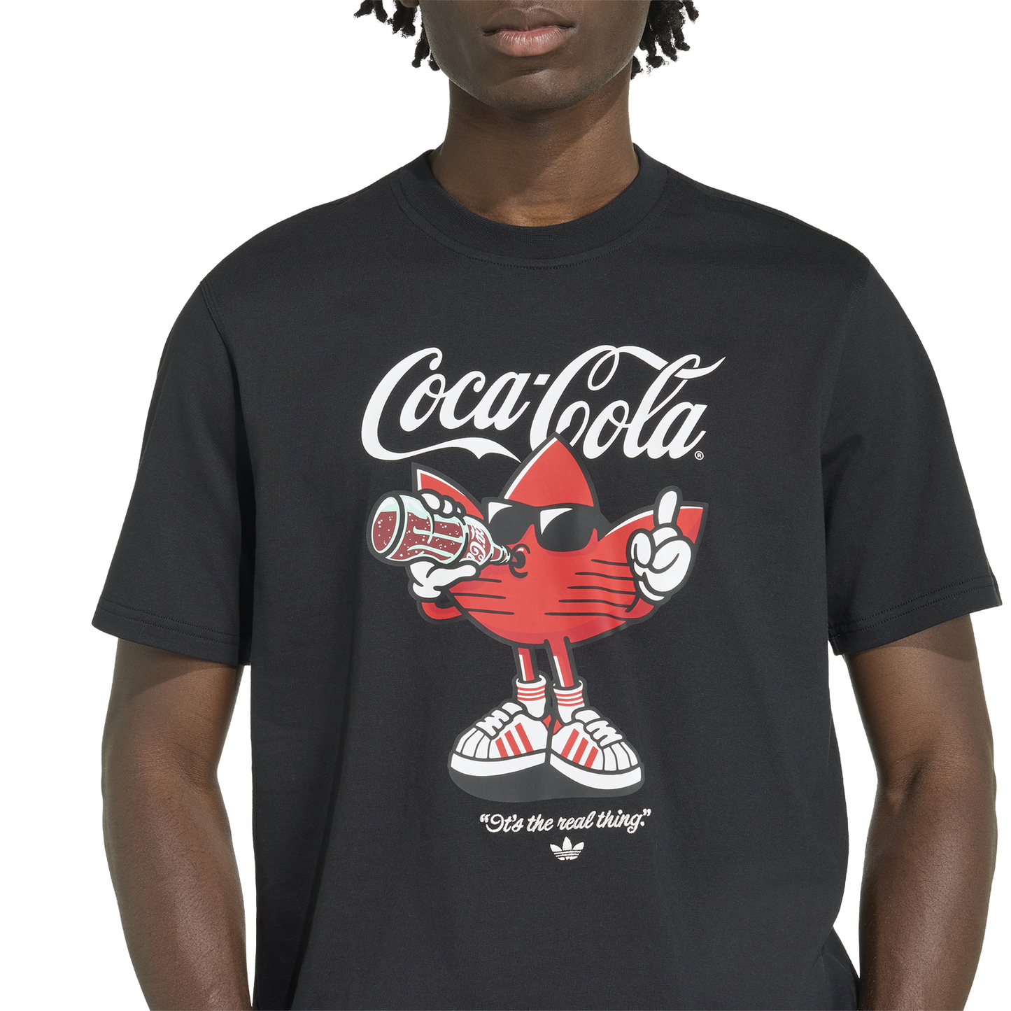 adidas Coca-Cola Treffie T-Shirt - Men's - Black/Red
