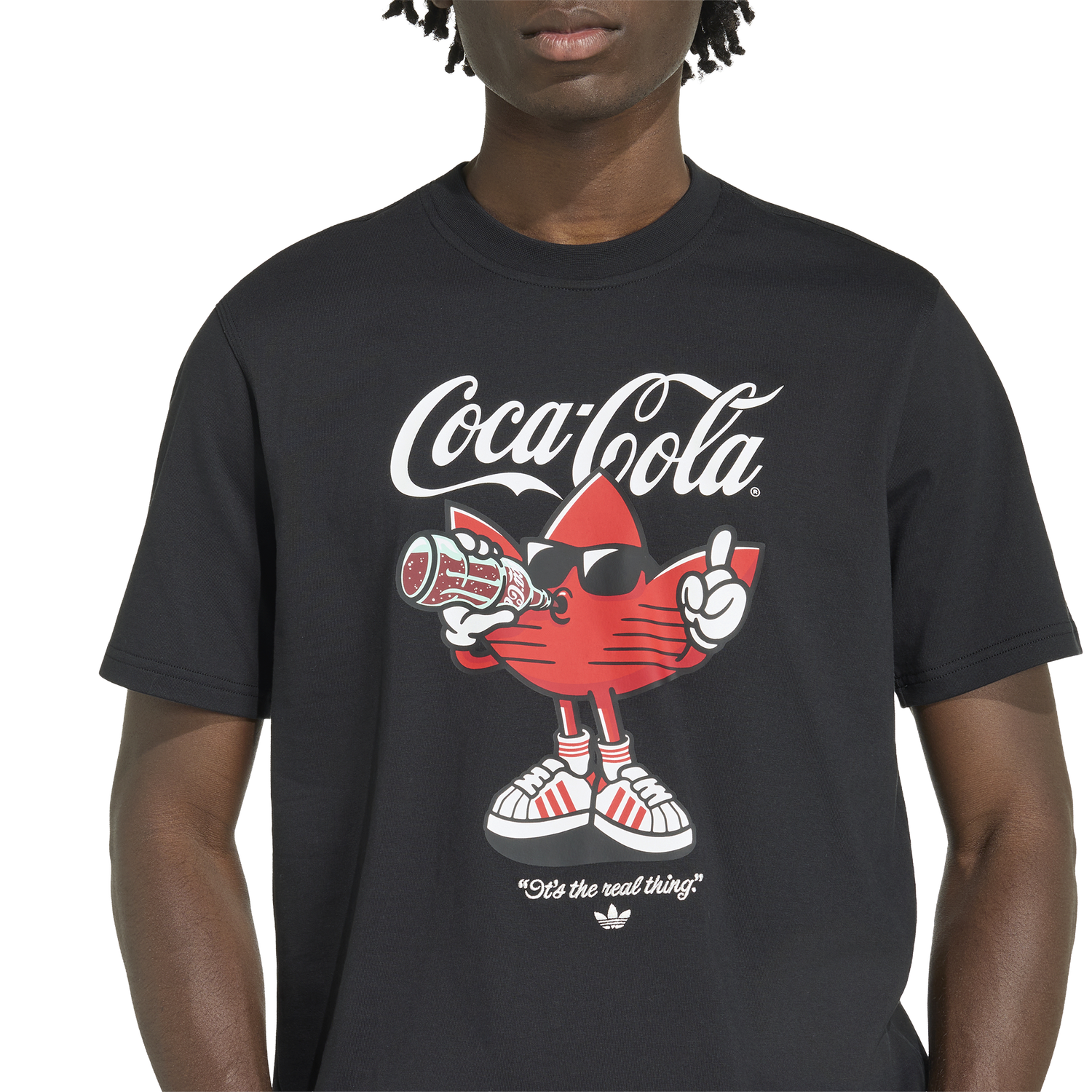 adidas Coca-Cola Treffie T-Shirt - Men's - Black/Red