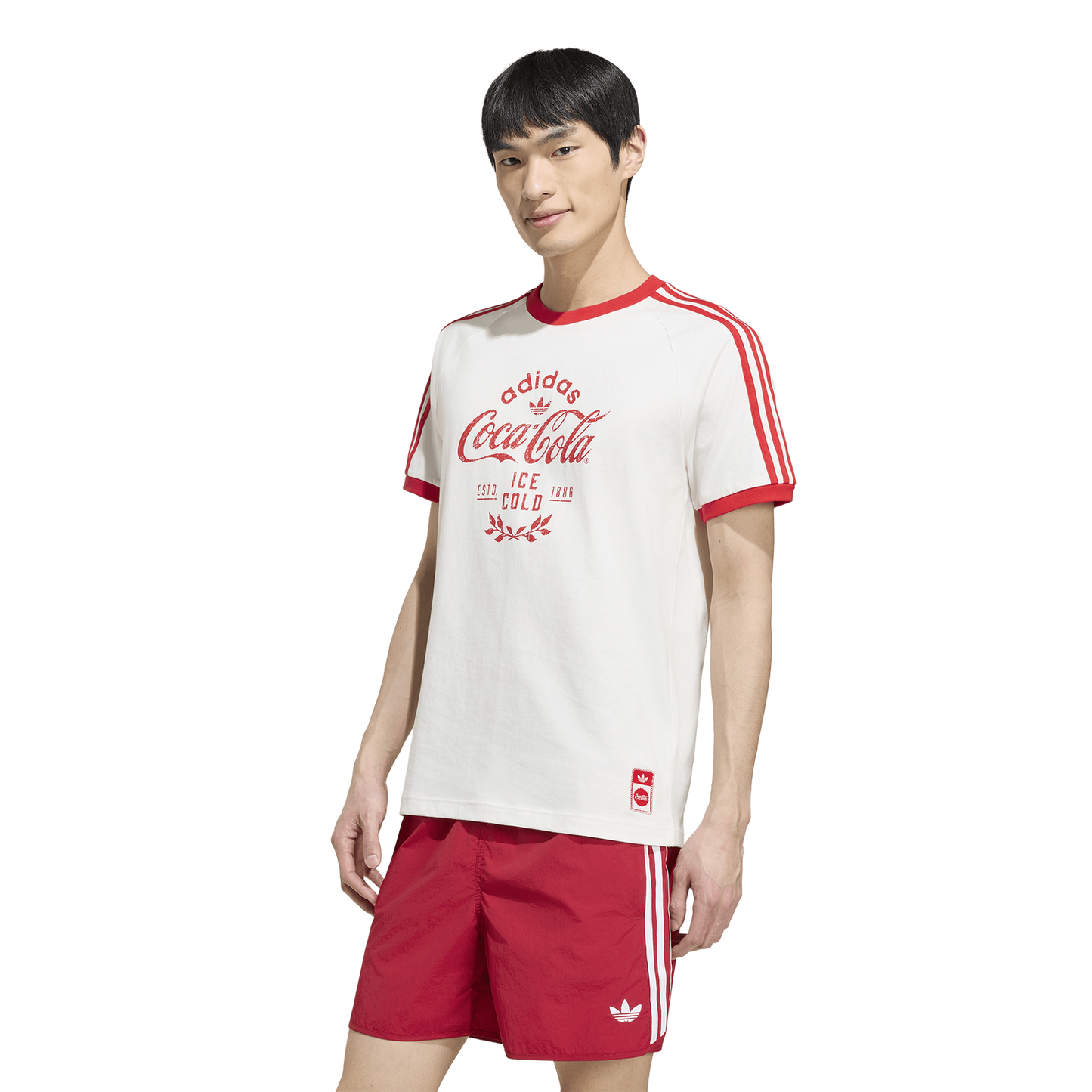 adidas Coca-Cola Cali T-Shirt - Men's - Red/White